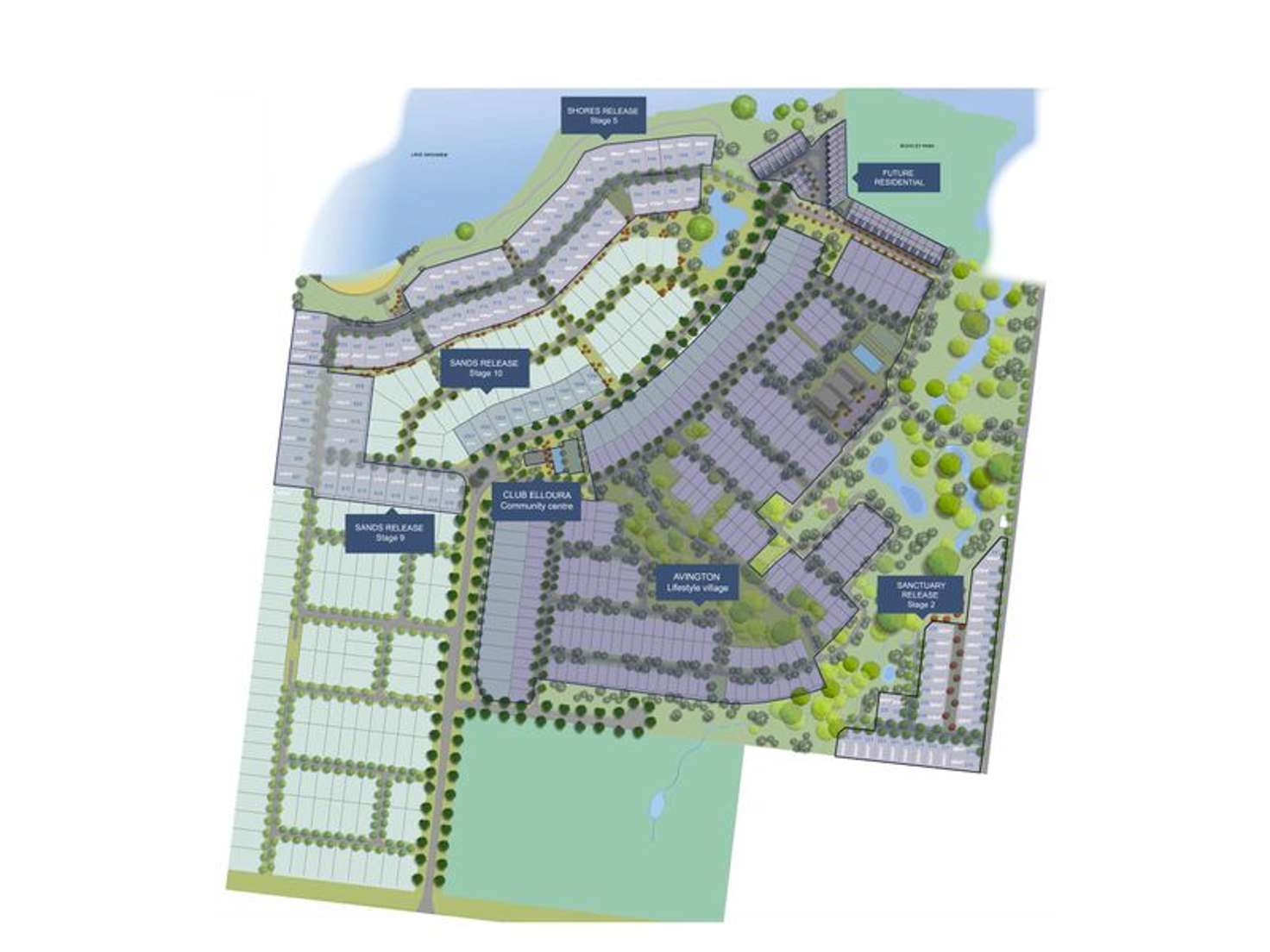 Floorplan of Homely residentialLand listing, LOT 543, 30 Lakeside Drive, Nagambie VIC 3608