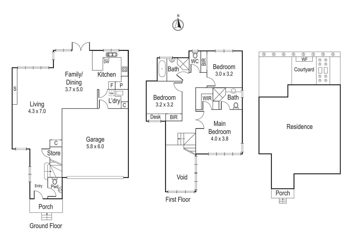Floorplan of Homely townhouse listing, 2/2 Noel Street, Ivanhoe VIC 3079