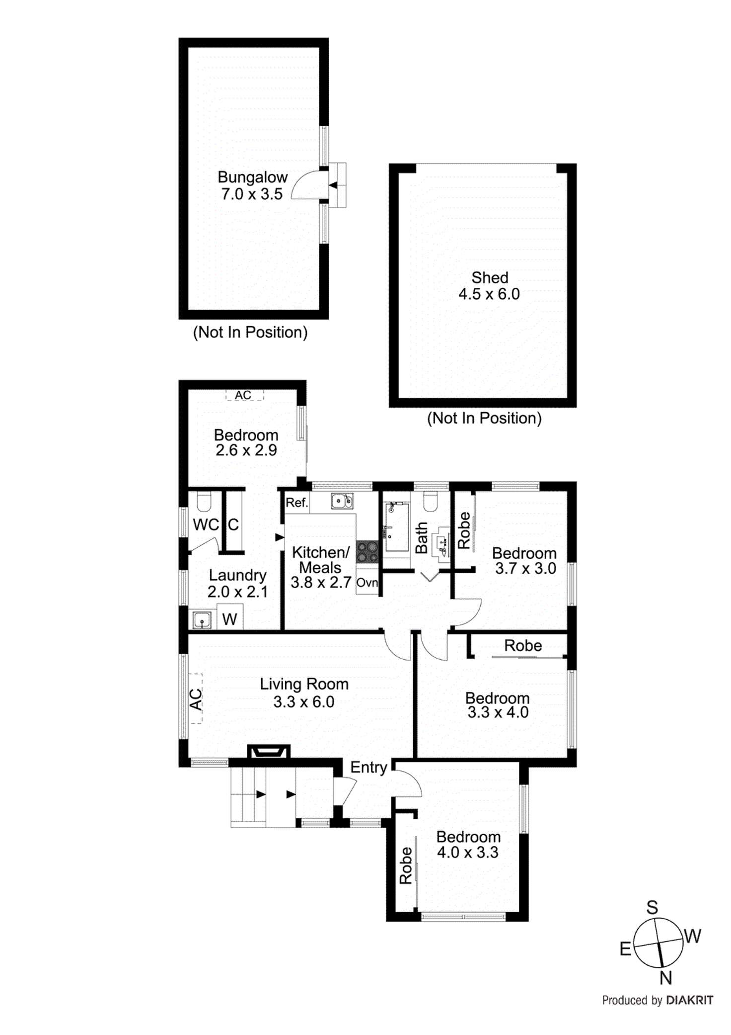 Floorplan of Homely house listing, 8 Harcourt Street, Ashwood VIC 3147