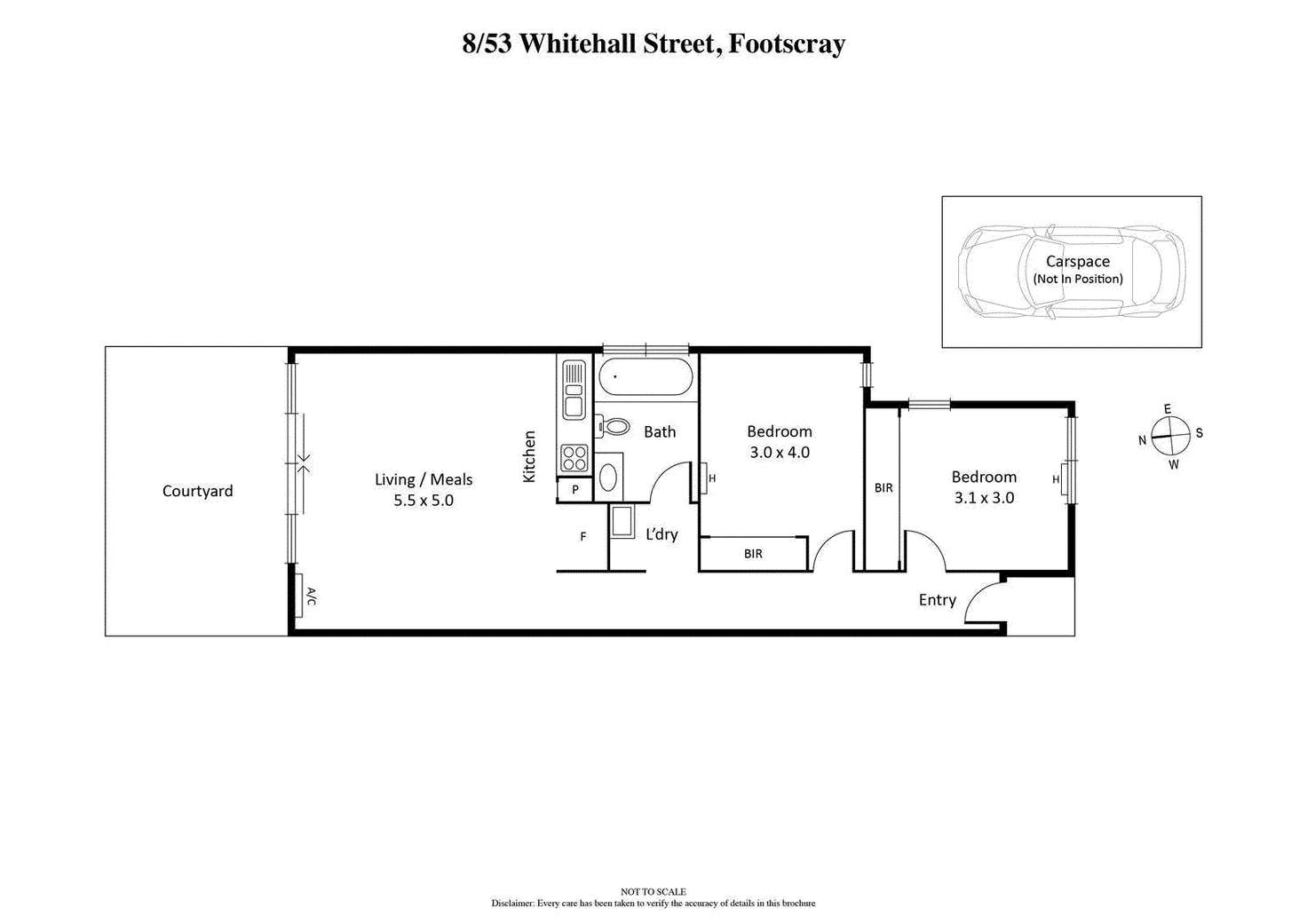 Floorplan of Homely unit listing, 8/53 Whitehall Street, Footscray VIC 3011
