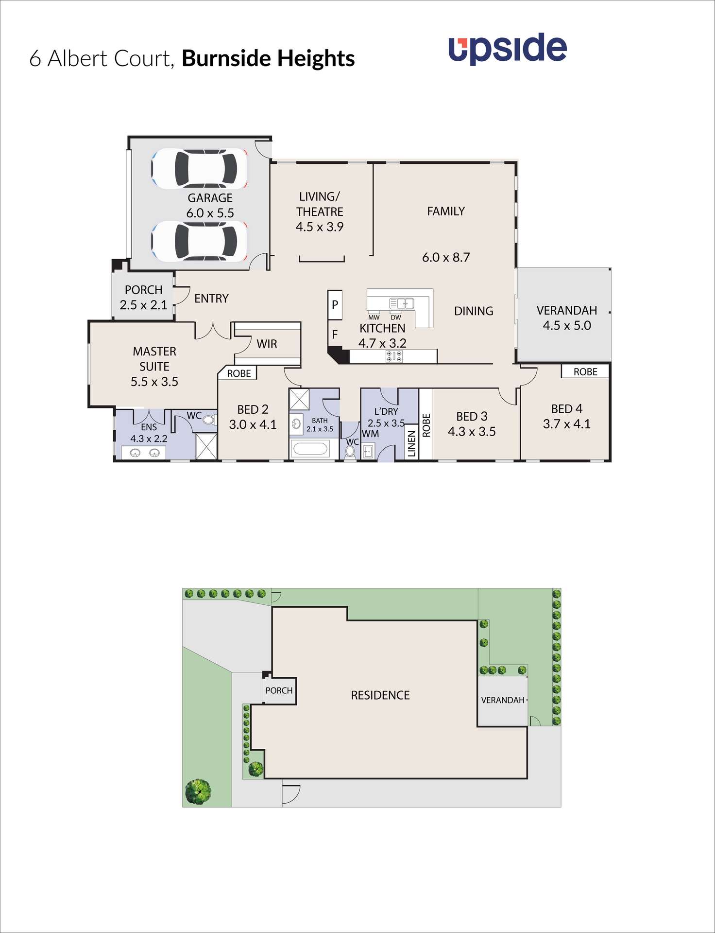 Floorplan of Homely house listing, 6 Albert Court, Burnside Heights VIC 3023