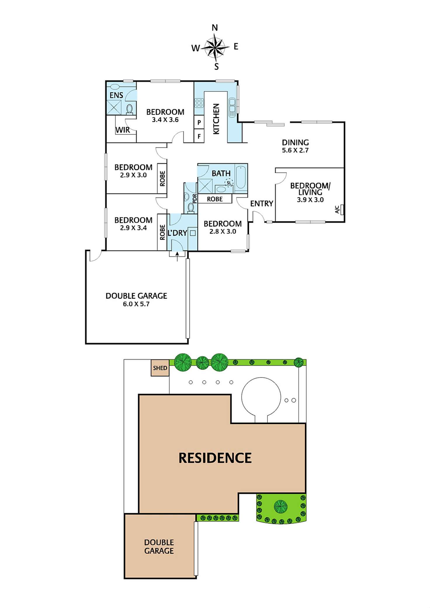 Floorplan of Homely unit listing, 2/13-15 Bettina Street, Clayton VIC 3168
