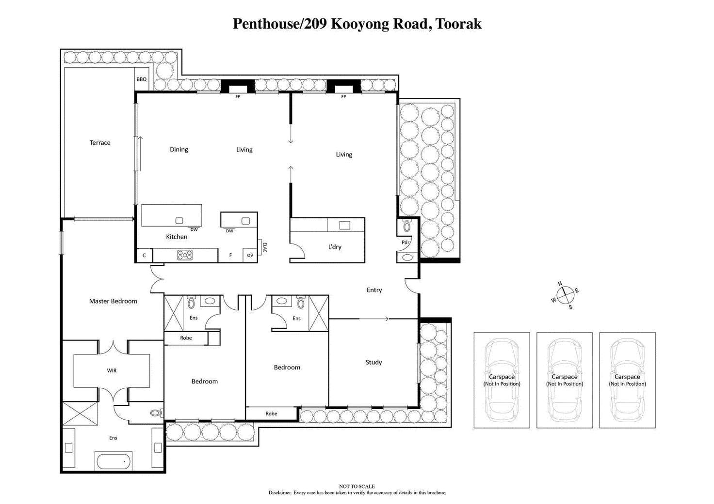 Floorplan of Homely apartment listing, Penthouse/209a Kooyong Road, Toorak VIC 3142