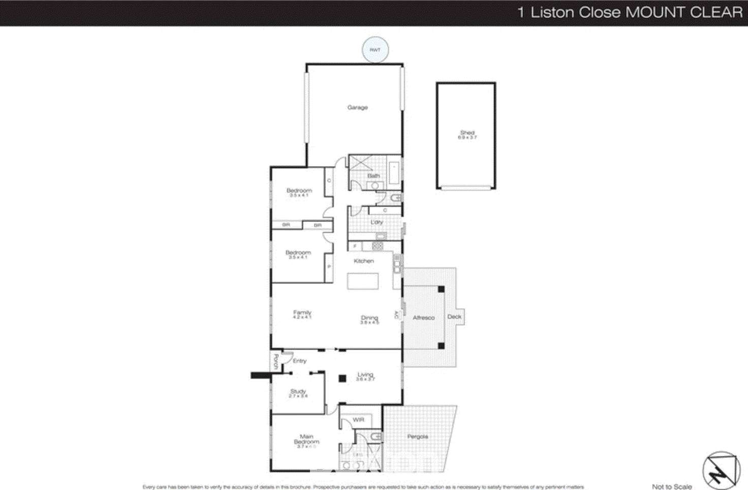 Floorplan of Homely residentialLand listing, 1 Liston Close, Mount Clear VIC 3350