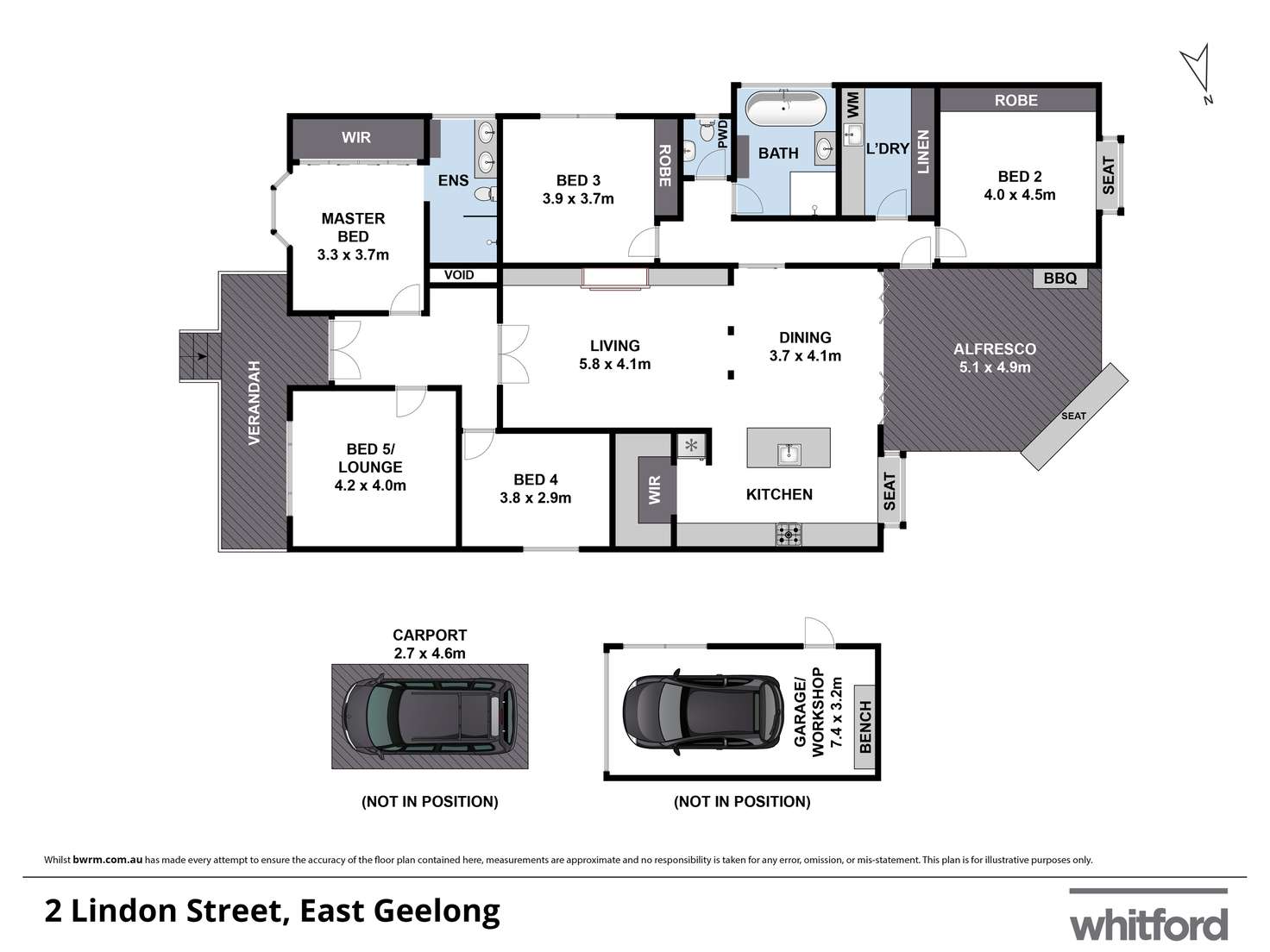 Floorplan of Homely house listing, 2 Lindon Street, East Geelong VIC 3219