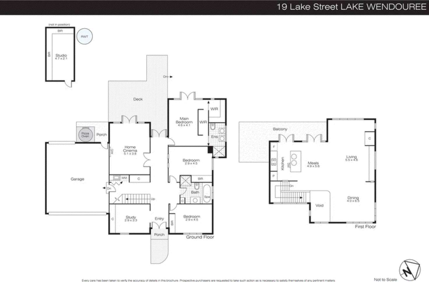 Floorplan of Homely house listing, 19 Lake Street, Lake Wendouree VIC 3350