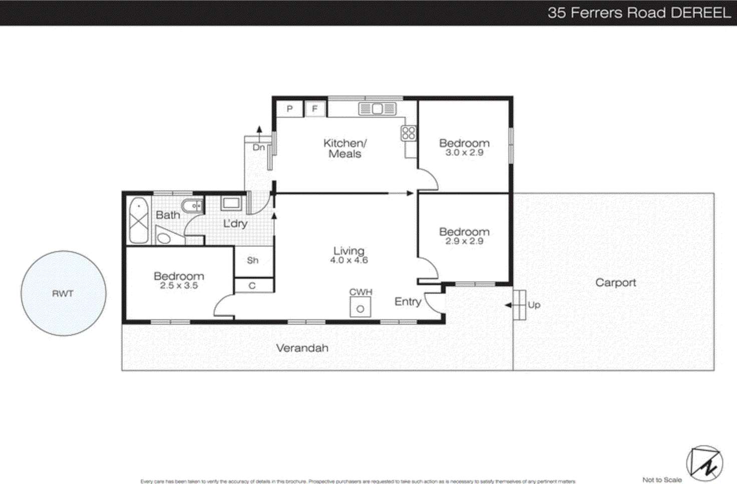 Floorplan of Homely house listing, 35 Ferrers Road, Dereel VIC 3352