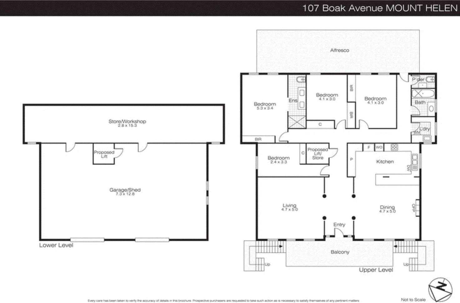 Floorplan of Homely house listing, 107 Boak Avenue, Mount Helen VIC 3350