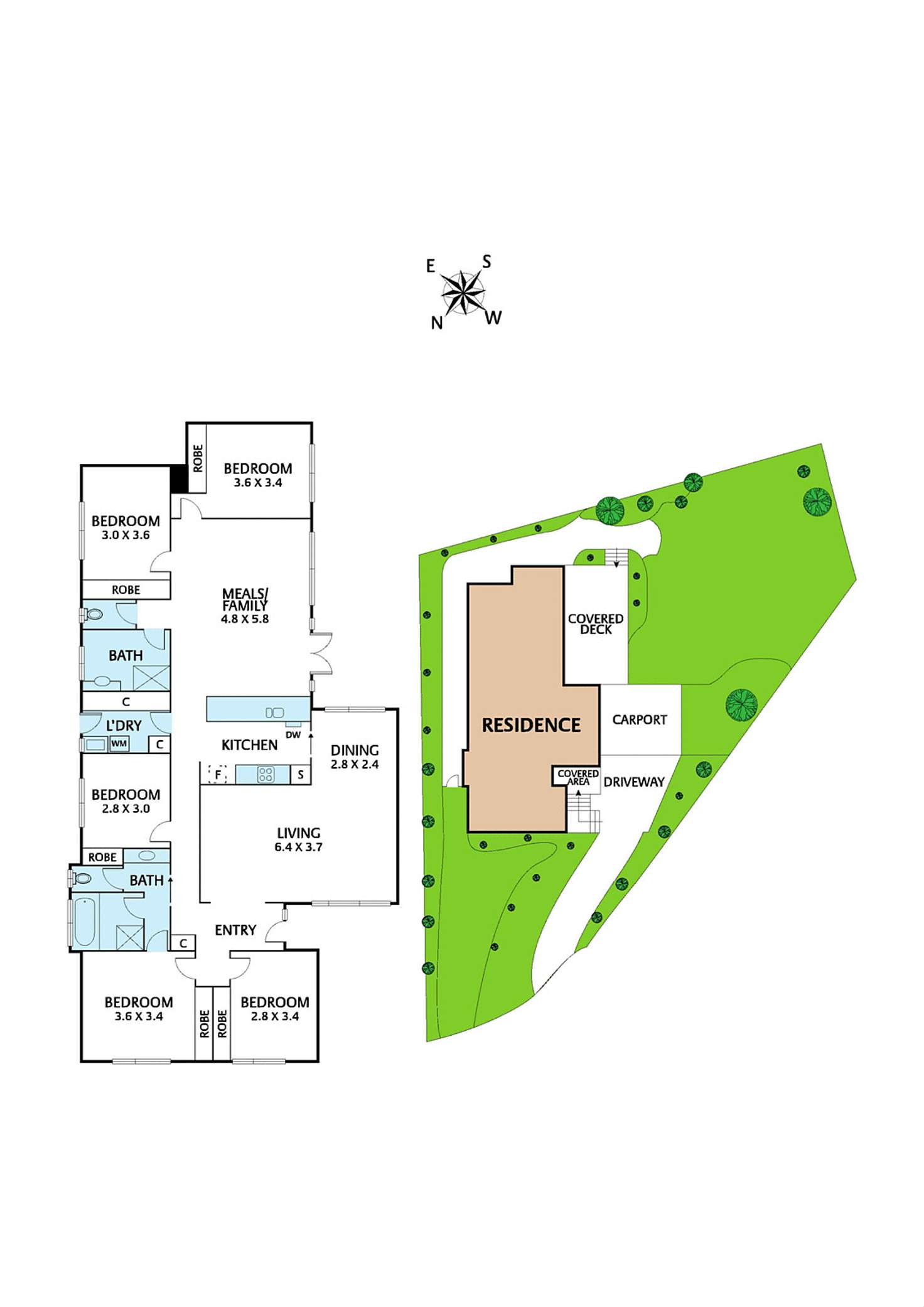 Floorplan of Homely house listing, 4 Eva Court, Donvale VIC 3111