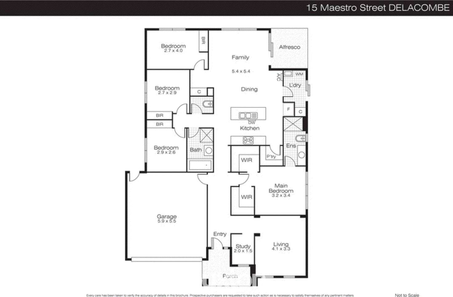 Floorplan of Homely house listing, 15 Maestro Court, Delacombe VIC 3356