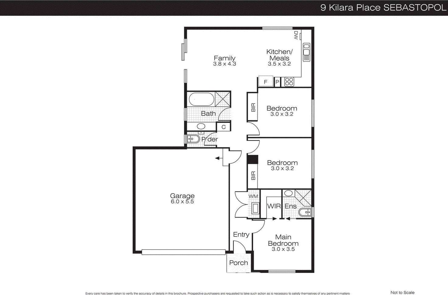 Floorplan of Homely townhouse listing, 9 Kilara Place, Sebastopol VIC 3356