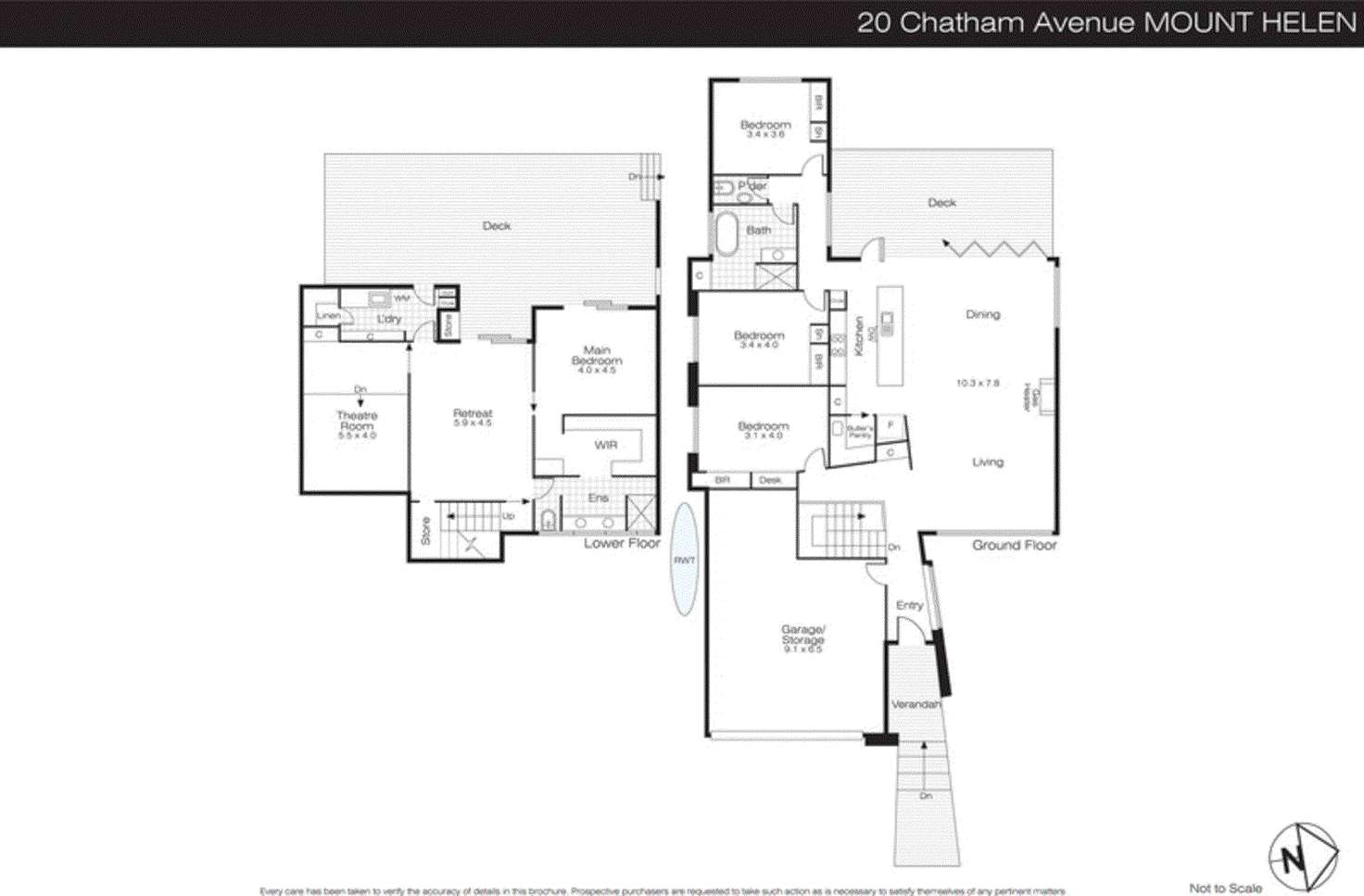 Floorplan of Homely house listing, 20 Chatham Avenue, Mount Helen VIC 3350