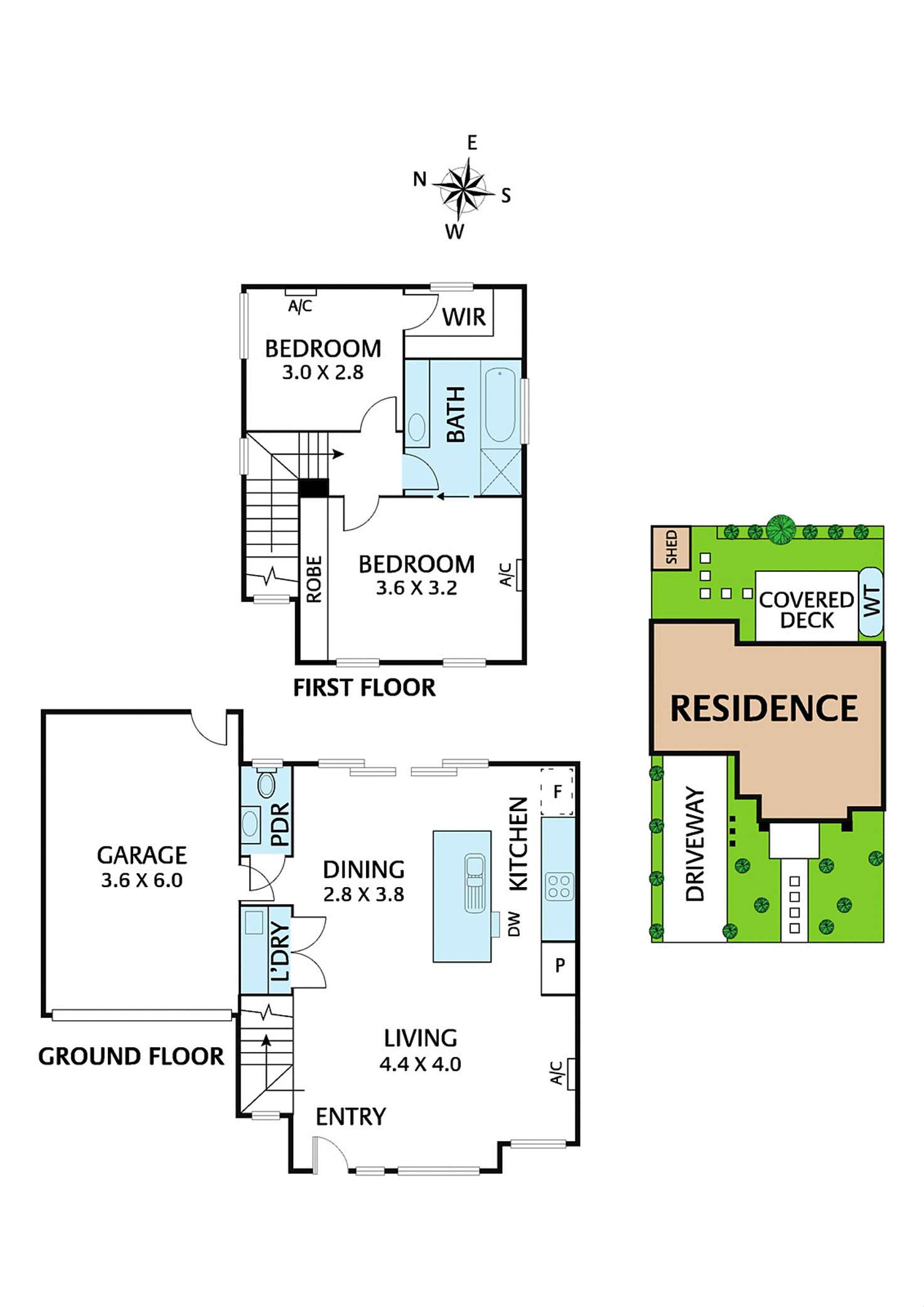 Floorplan of Homely townhouse listing, 19B Everglade Avenue, Forest Hill VIC 3131