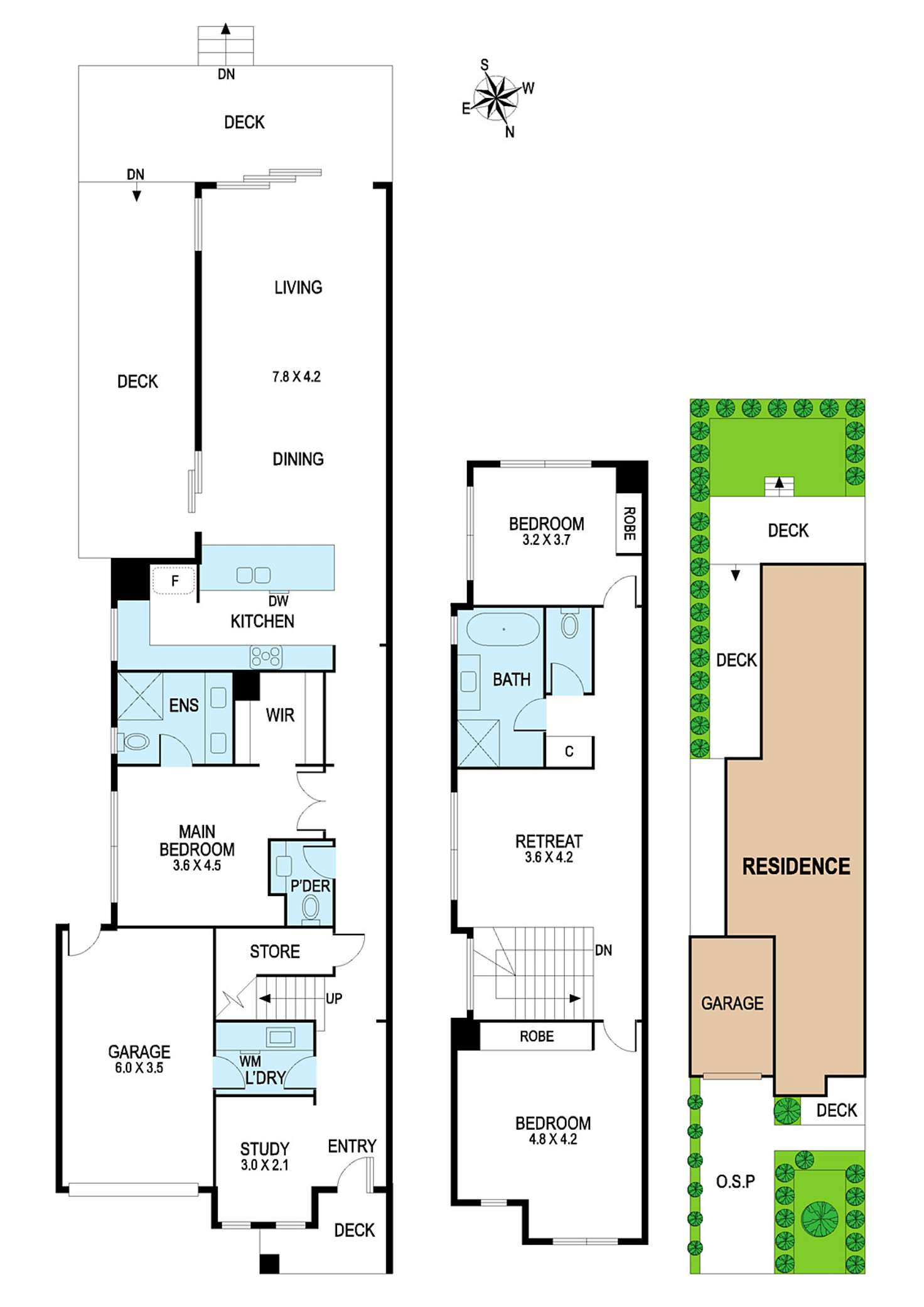 Floorplan of Homely townhouse listing, 4b Lesden Street, Bentleigh East VIC 3165