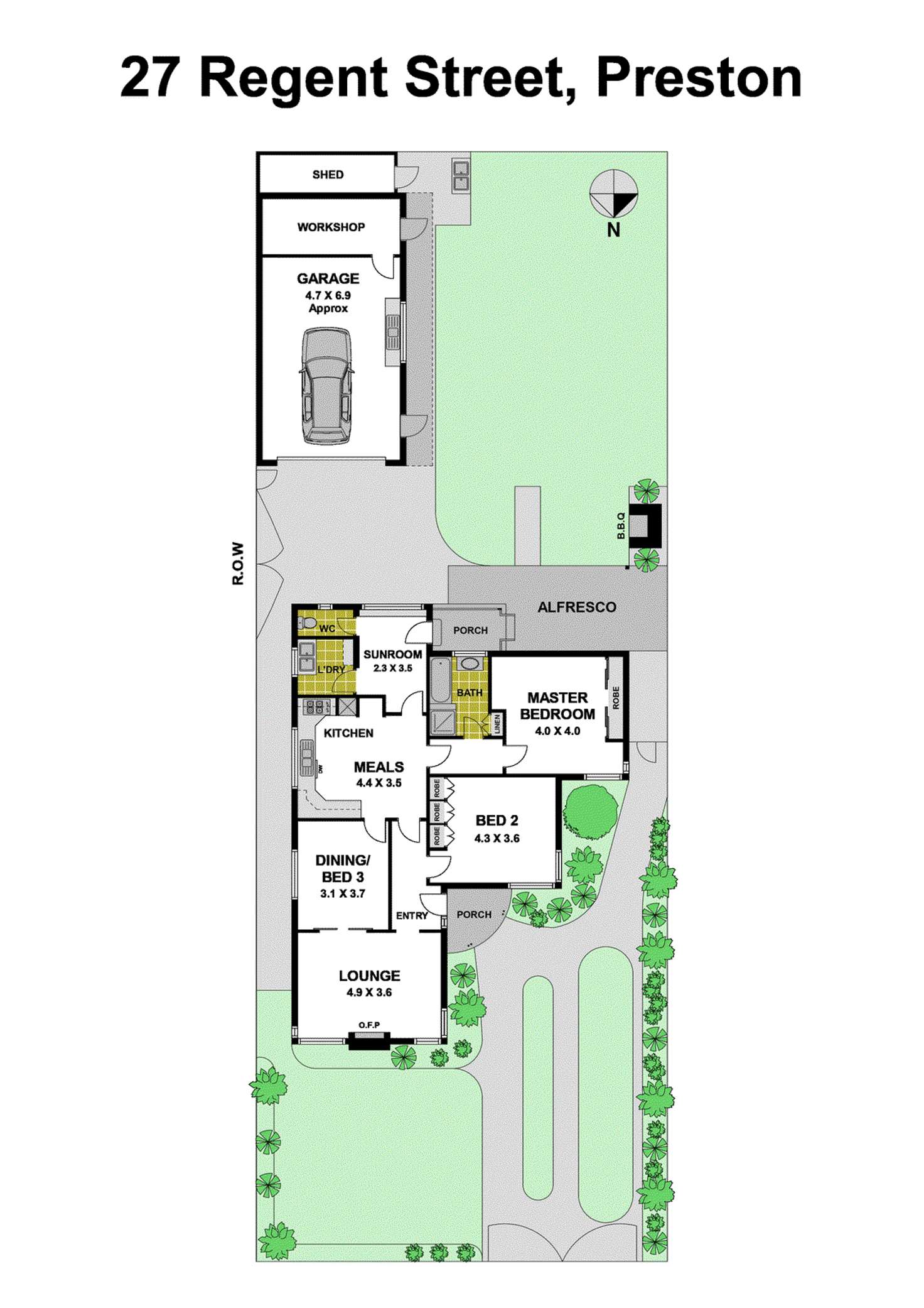 Floorplan of Homely house listing, 27 Regent Street, Preston VIC 3072