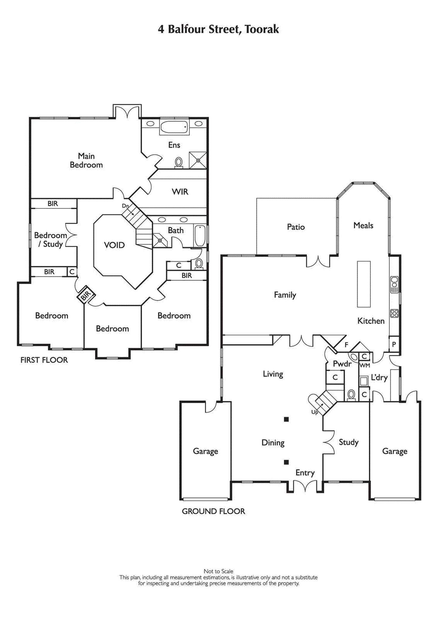 Floorplan of Homely house listing, 4 Balfour Street, Toorak VIC 3142