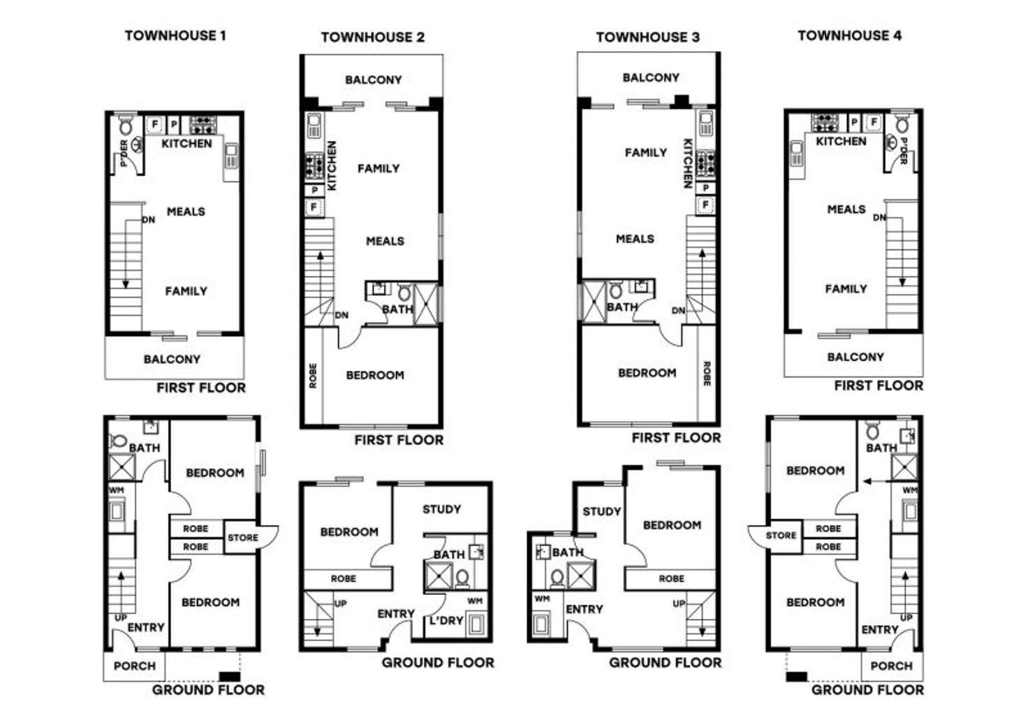Floorplan of Homely townhouse listing, 2/3 Setani Crescent, Heidelberg West VIC 3081