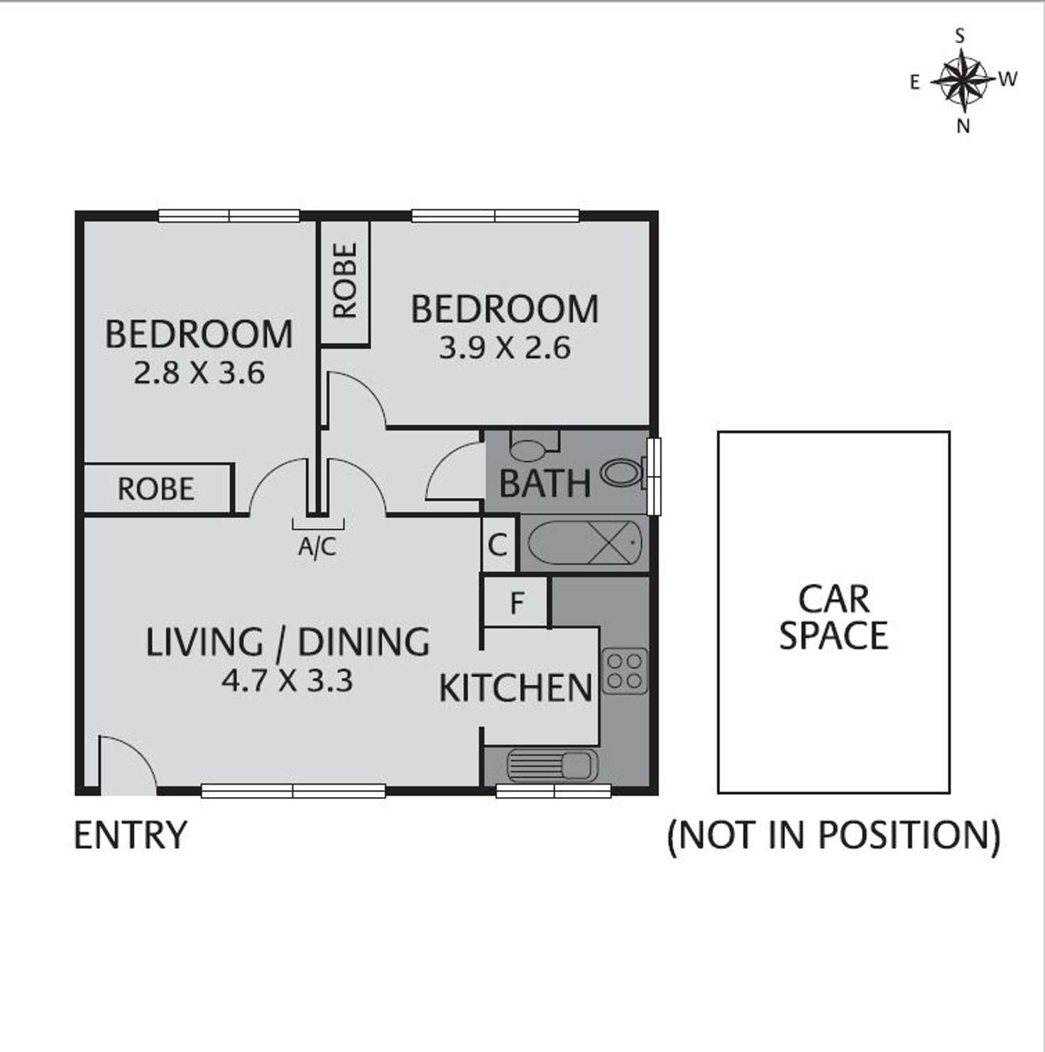 Floorplan of Homely apartment listing, 20/57 Caroline Street, Clifton Hill VIC 3068