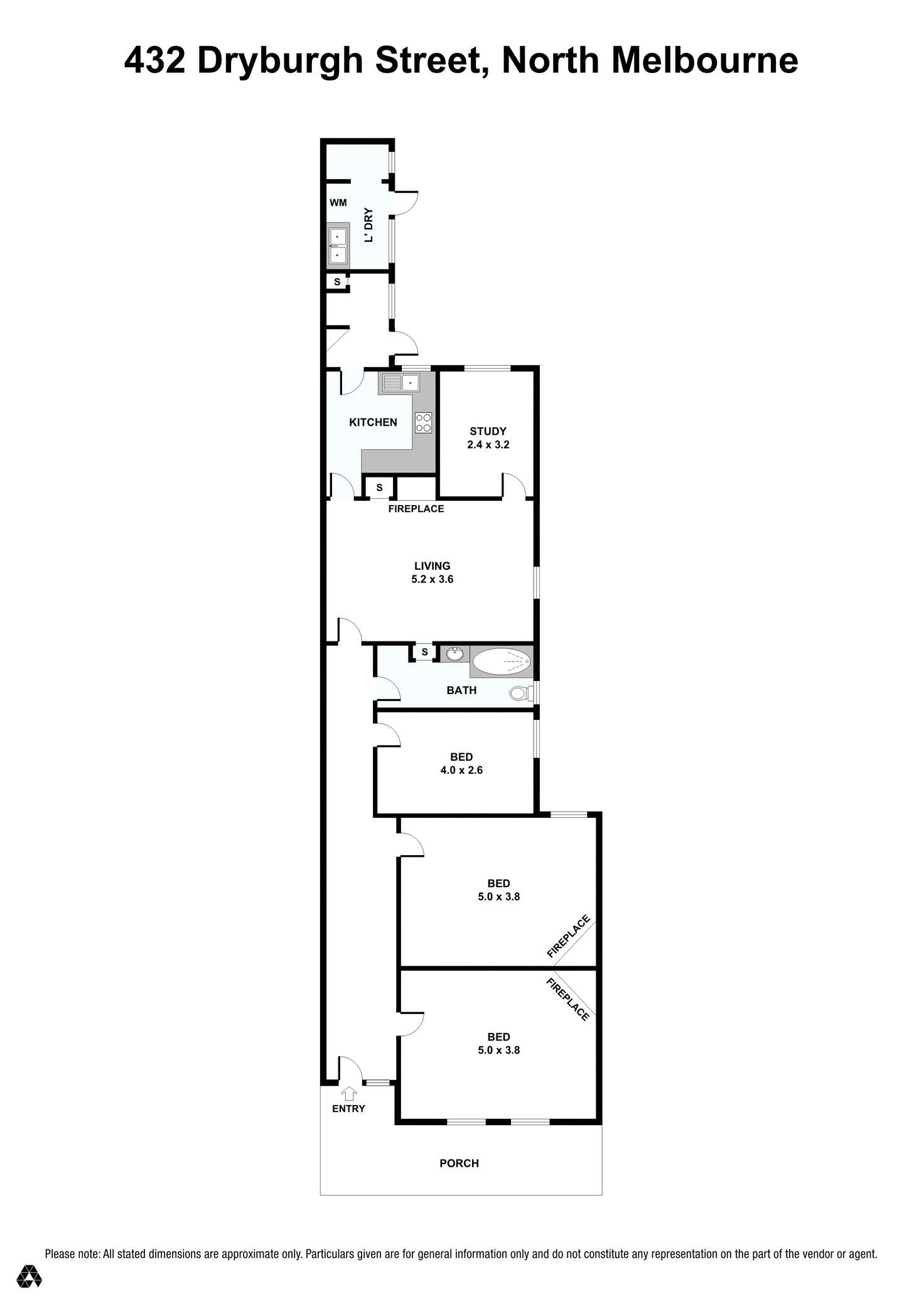 Floorplan of Homely house listing, 432 Dryburgh  Street, North Melbourne VIC 3051