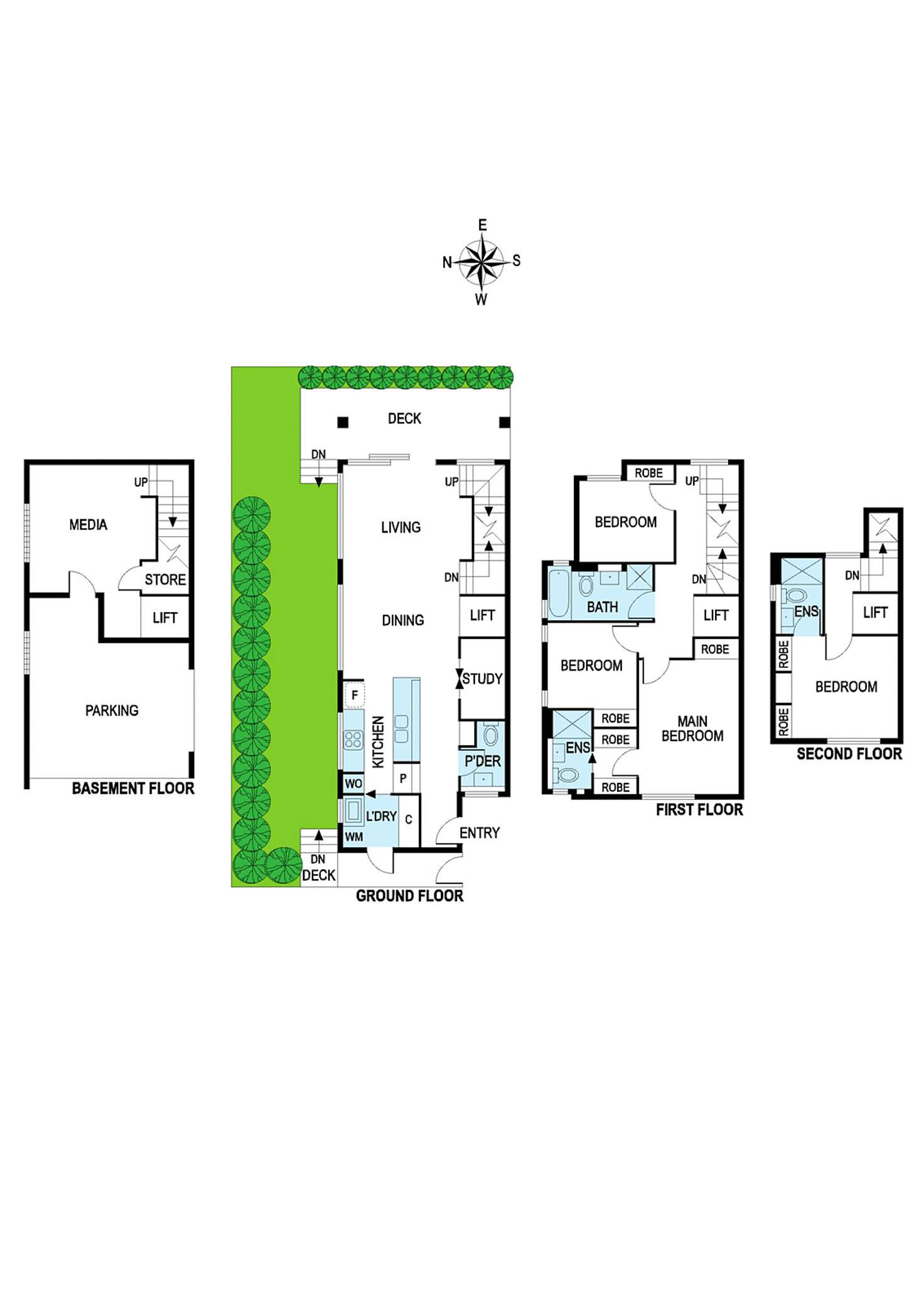 Floorplan of Homely townhouse listing, 4, 5 & 8/16-18 Glen Orme Avenue, Mckinnon VIC 3204