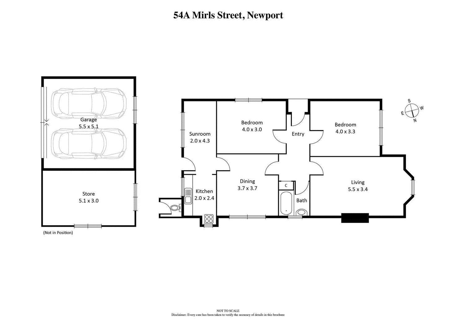 Floorplan of Homely house listing, 54A Mirls Street, Newport VIC 3015