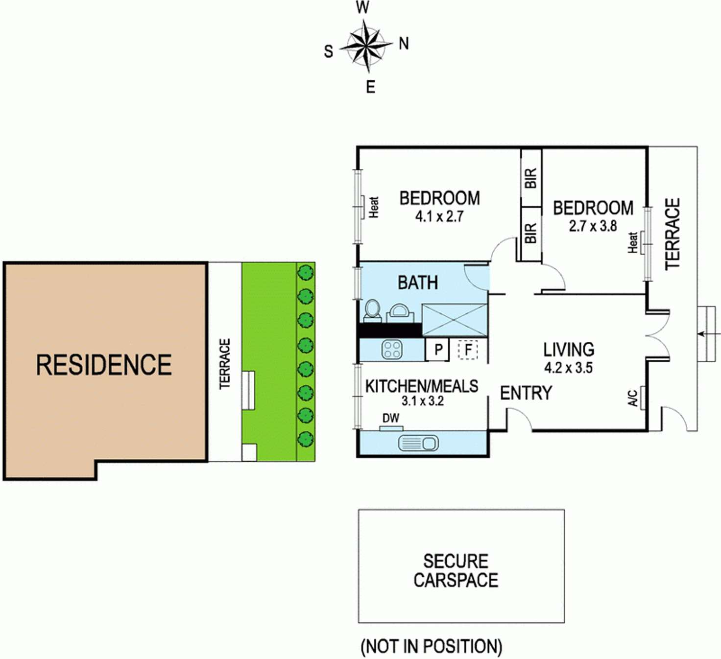 Floorplan of Homely apartment listing, 2/34-36 Brooke Street, Northcote VIC 3070