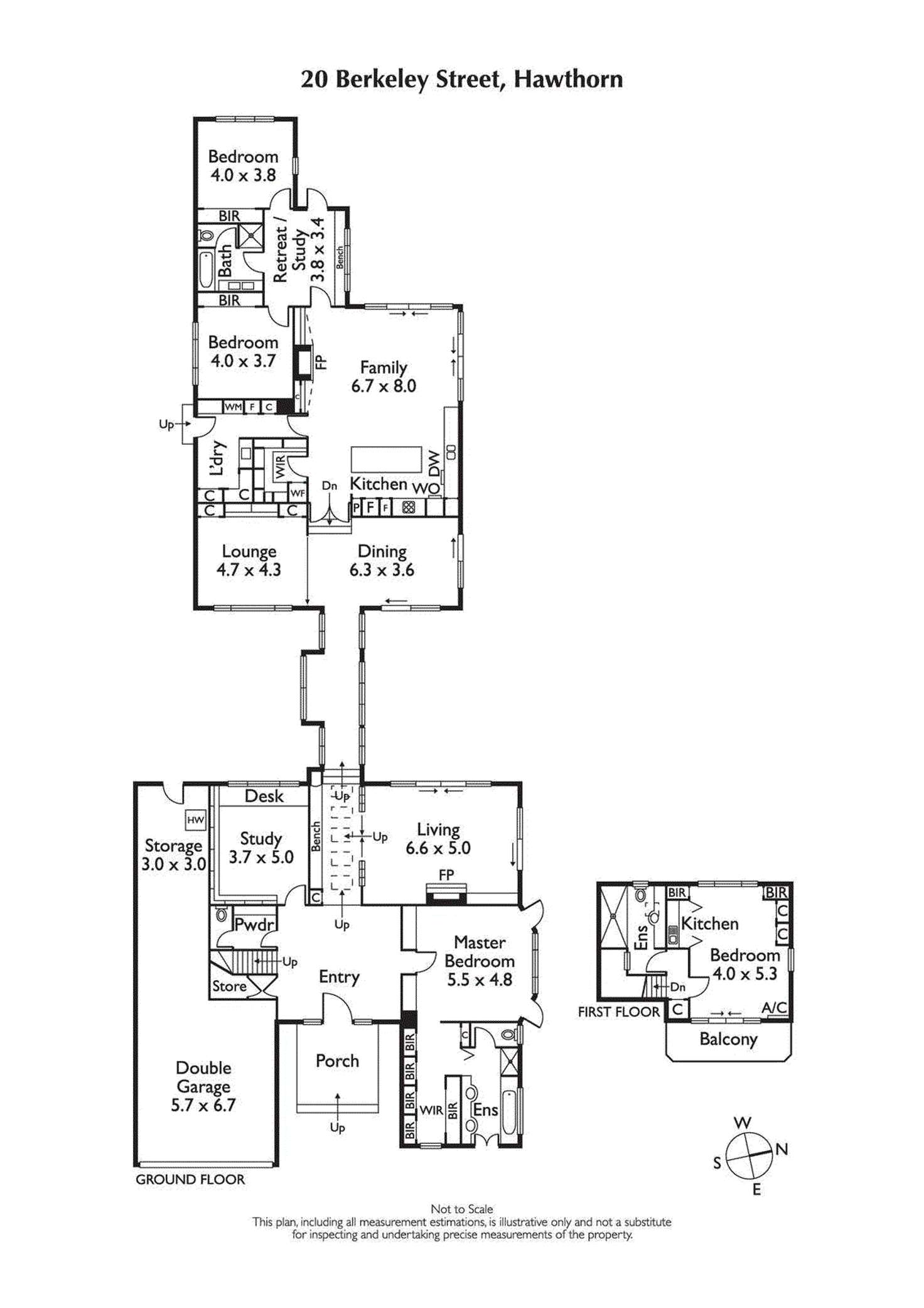Floorplan of Homely house listing, 20 Berkeley Street, Hawthorn VIC 3122