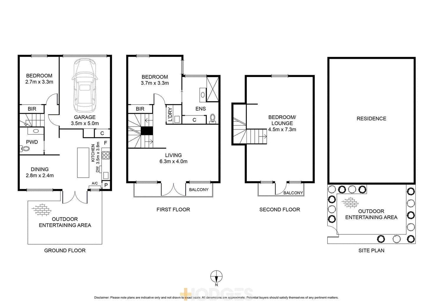 Floorplan of Homely townhouse listing, 3/7 Hays Place, Geelong VIC 3220