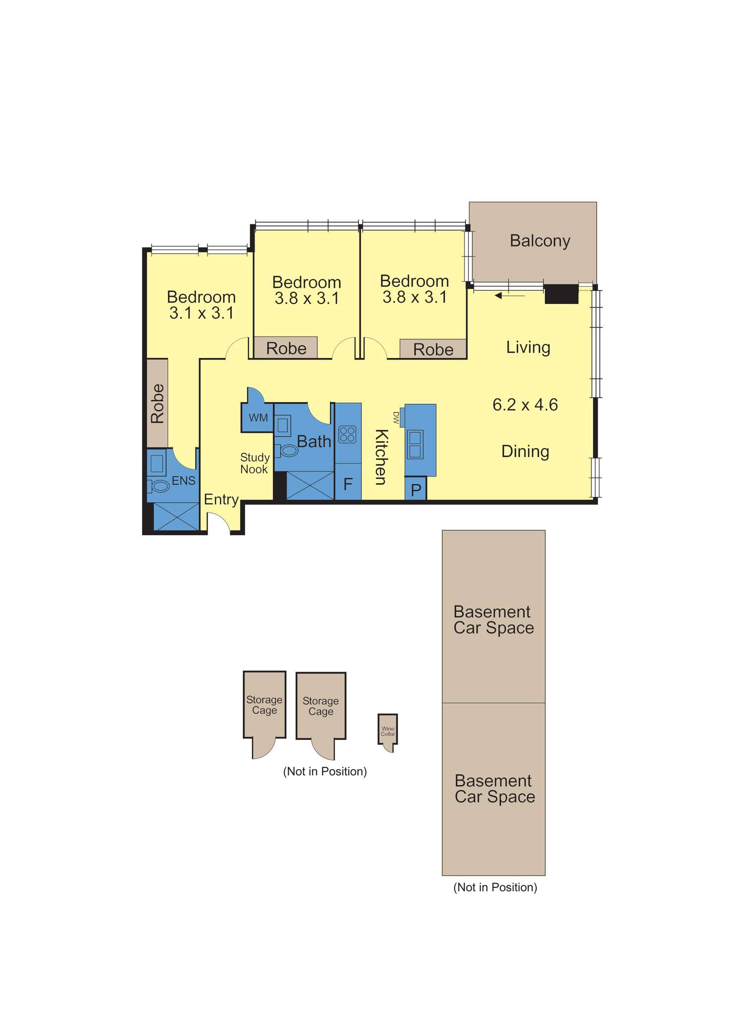 Floorplan of Homely apartment listing, 311/56 Kambrook Road, Caulfield North VIC 3161
