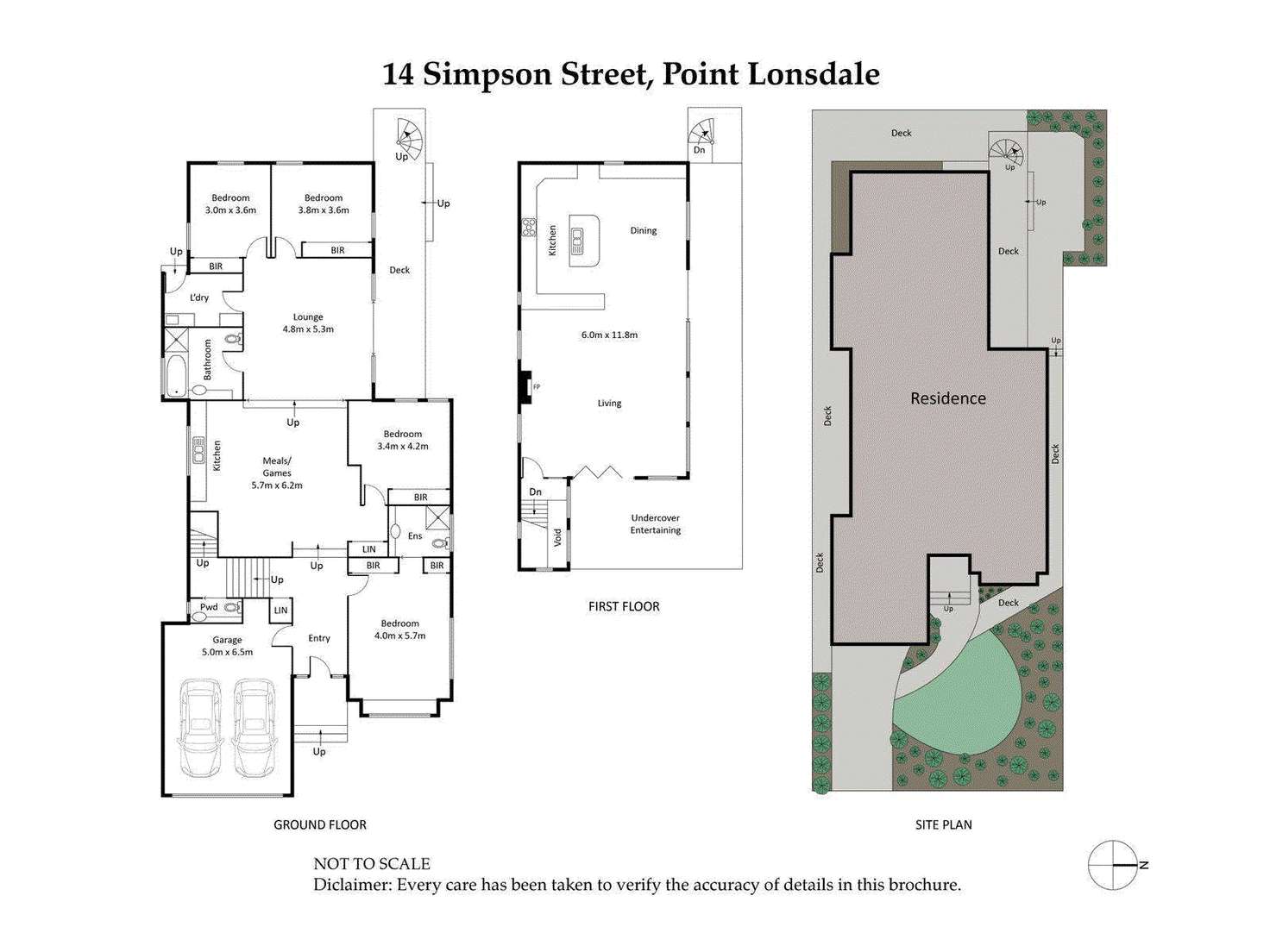 Floorplan of Homely house listing, 14 Simpson Street, Point Lonsdale VIC 3225