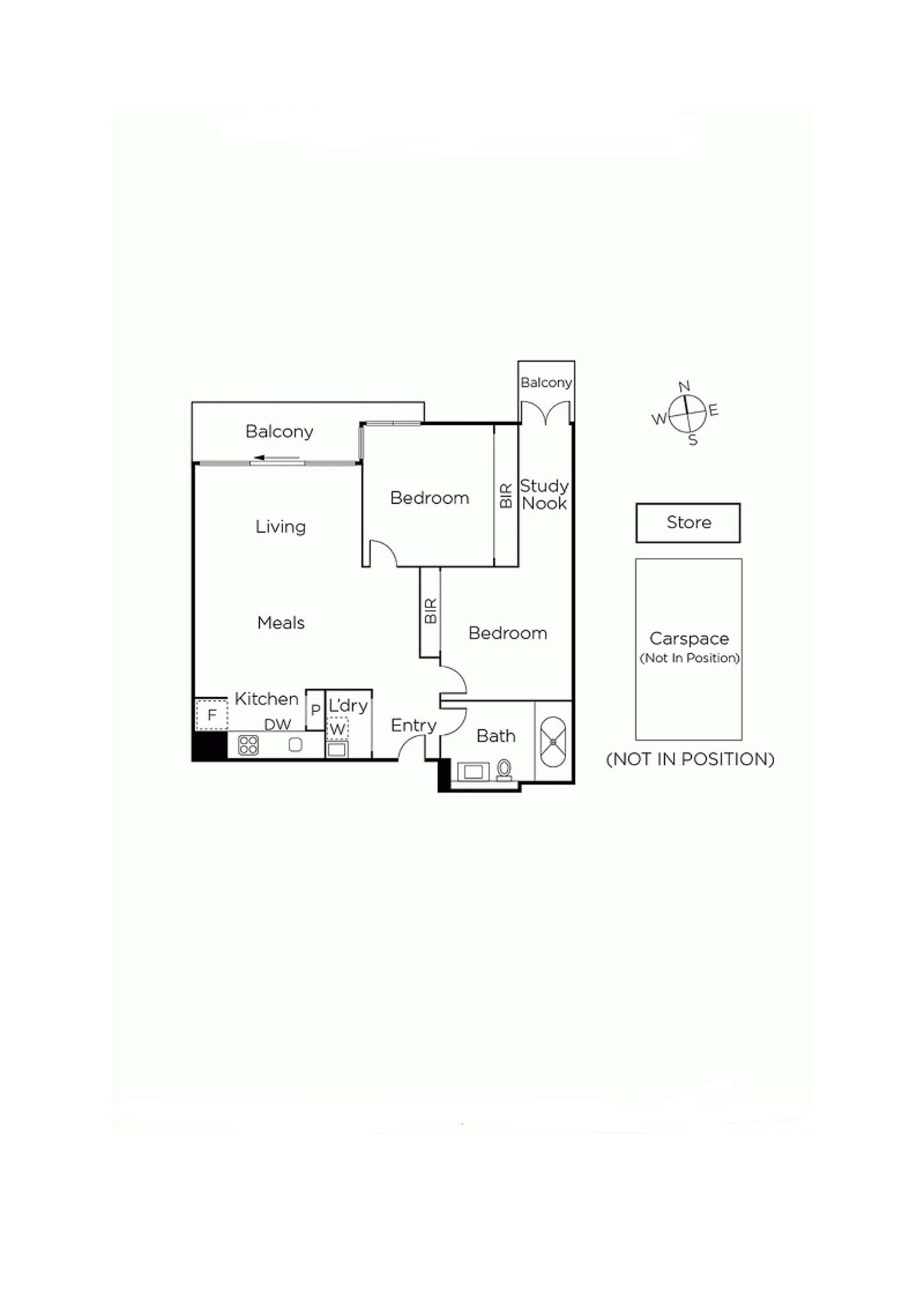 Floorplan of Homely apartment listing, 302/163 Inkerman  Street, St Kilda VIC 3182