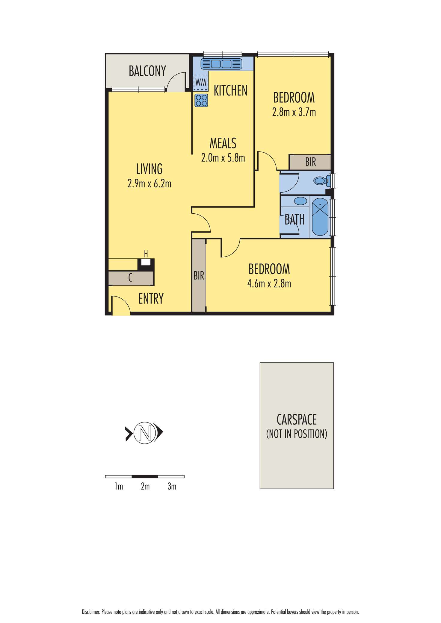 Floorplan of Homely apartment listing, 1/1102 Lygon Street, Carlton North VIC 3054