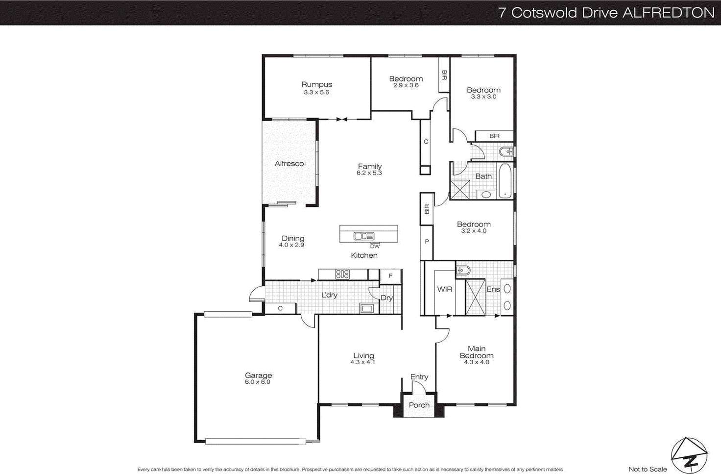 Floorplan of Homely house listing, 7 Cotswold Drive, Alfredton VIC 3350