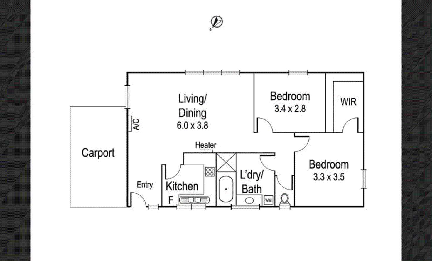 Floorplan of Homely unit listing, 6/200 Sherbourne Road, Montmorency VIC 3094