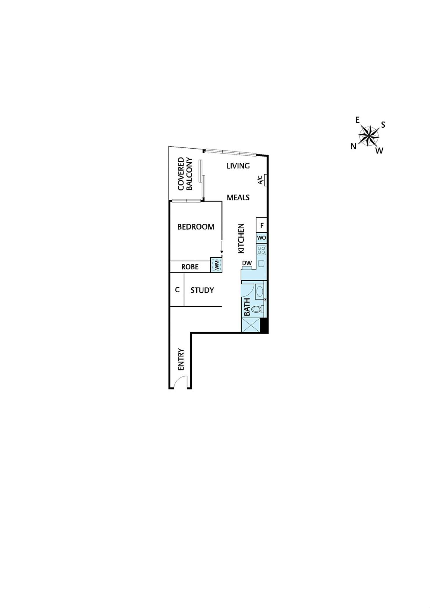 Floorplan of Homely apartment listing, 528/443 Upper Heidelberg Road, Ivanhoe VIC 3079