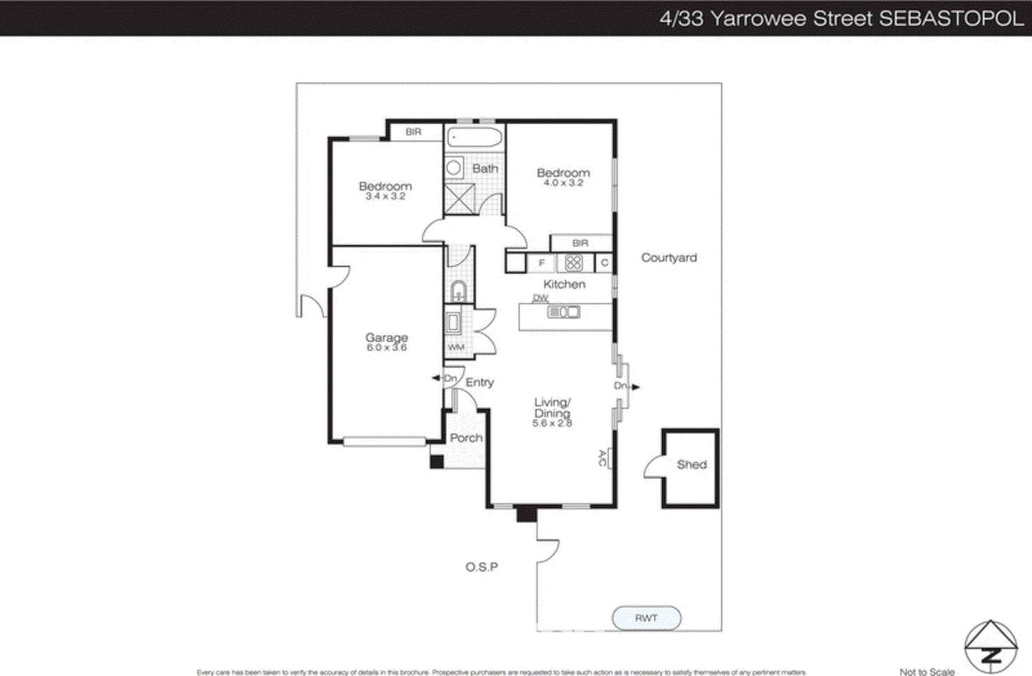 Floorplan of Homely house listing, 4/33 Yarrowee Street, Sebastopol VIC 3356
