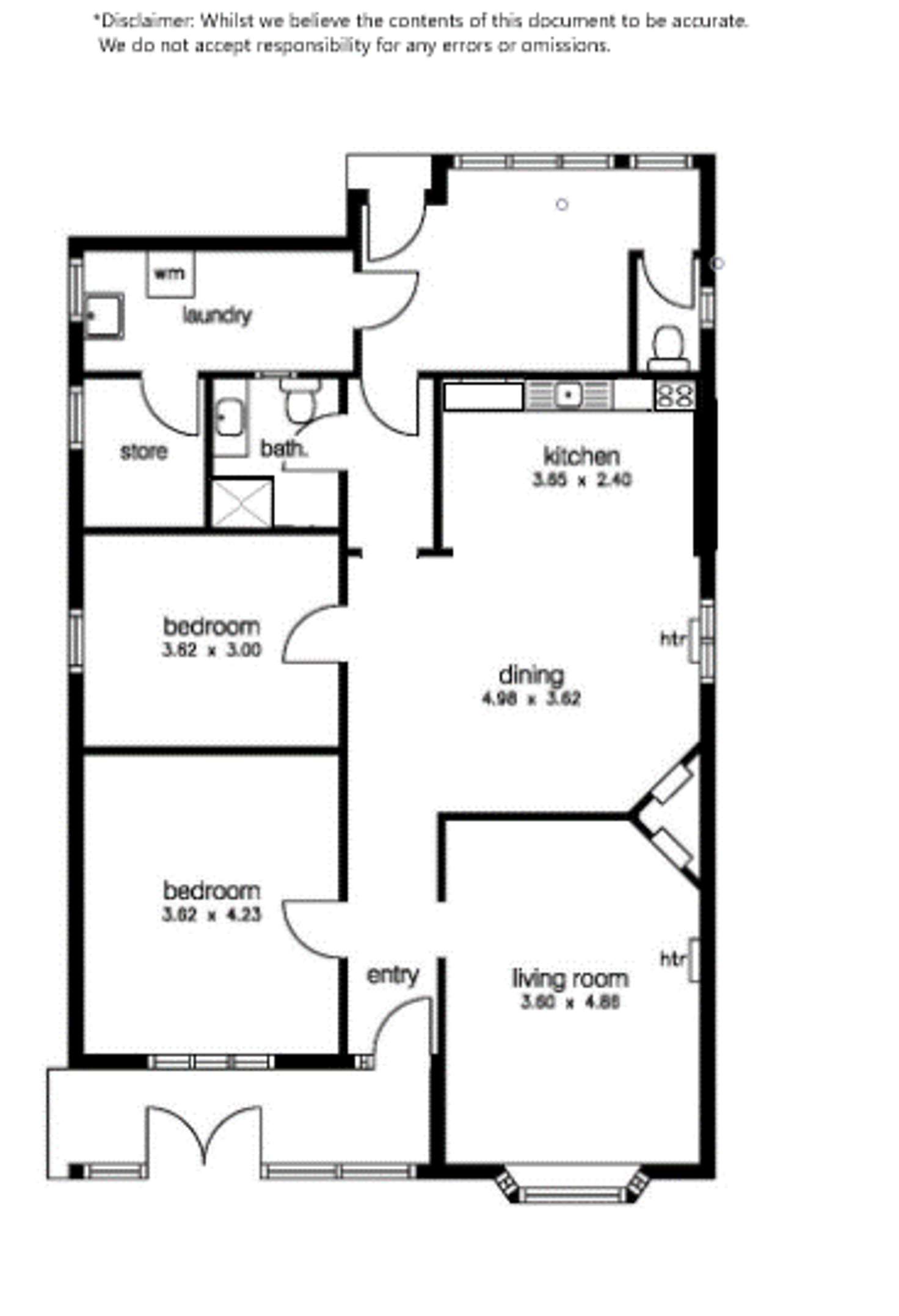 Floorplan of Homely house listing, 209 Ballarat  Road, Footscray VIC 3011