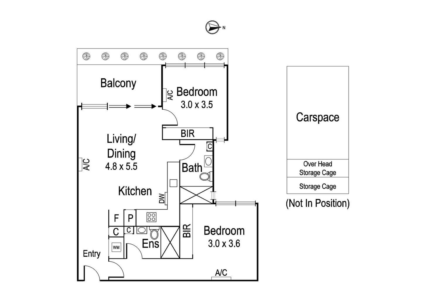 Floorplan of Homely apartment listing, 202/204-206 Lower Heidelberg Road, Ivanhoe East VIC 3079