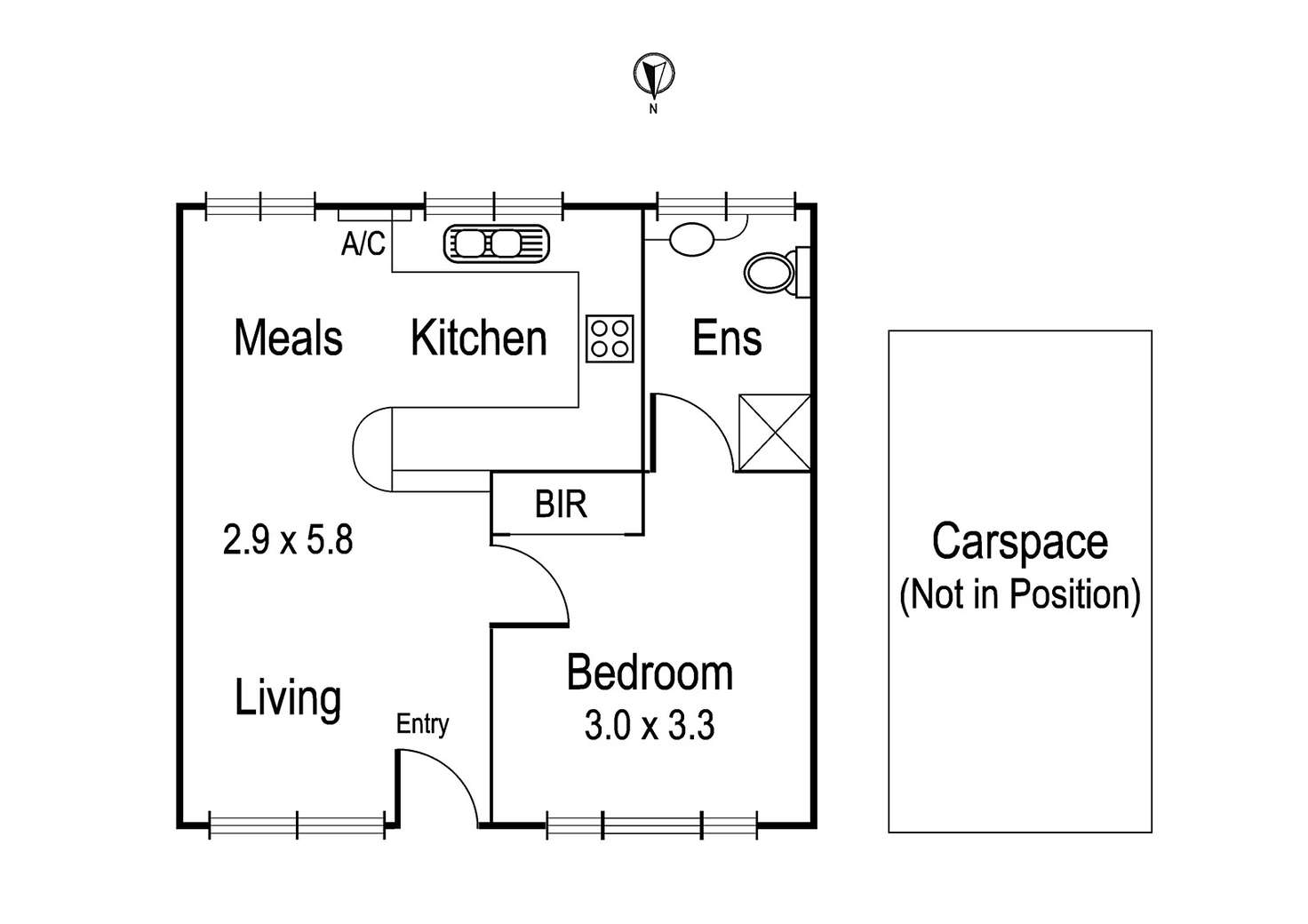 Floorplan of Homely apartment listing, 8/27 Jessie Street, Northcote VIC 3070