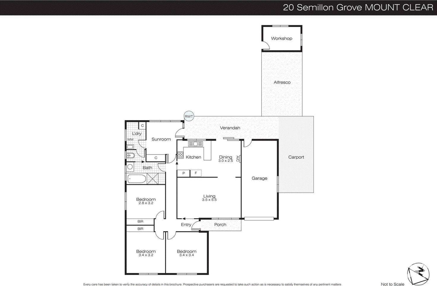 Floorplan of Homely house listing, 20 Semillon Grove, Mount Clear VIC 3350