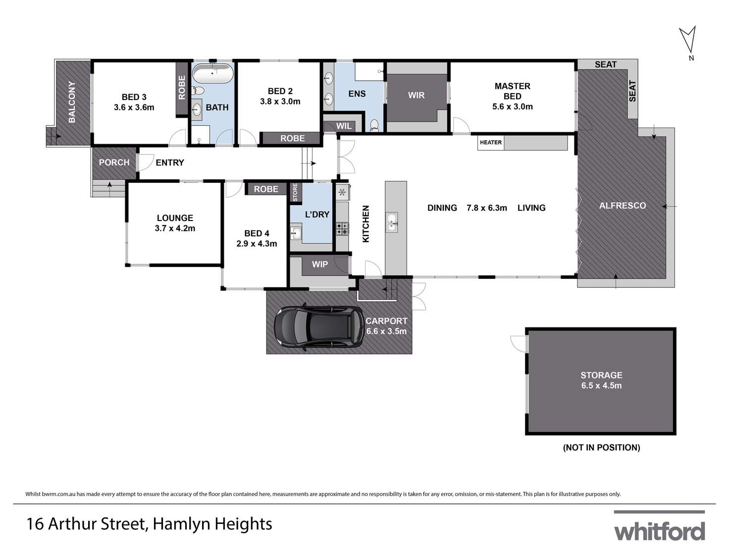 Floorplan of Homely house listing, 16 Arthur Street, Hamlyn Heights VIC 3215