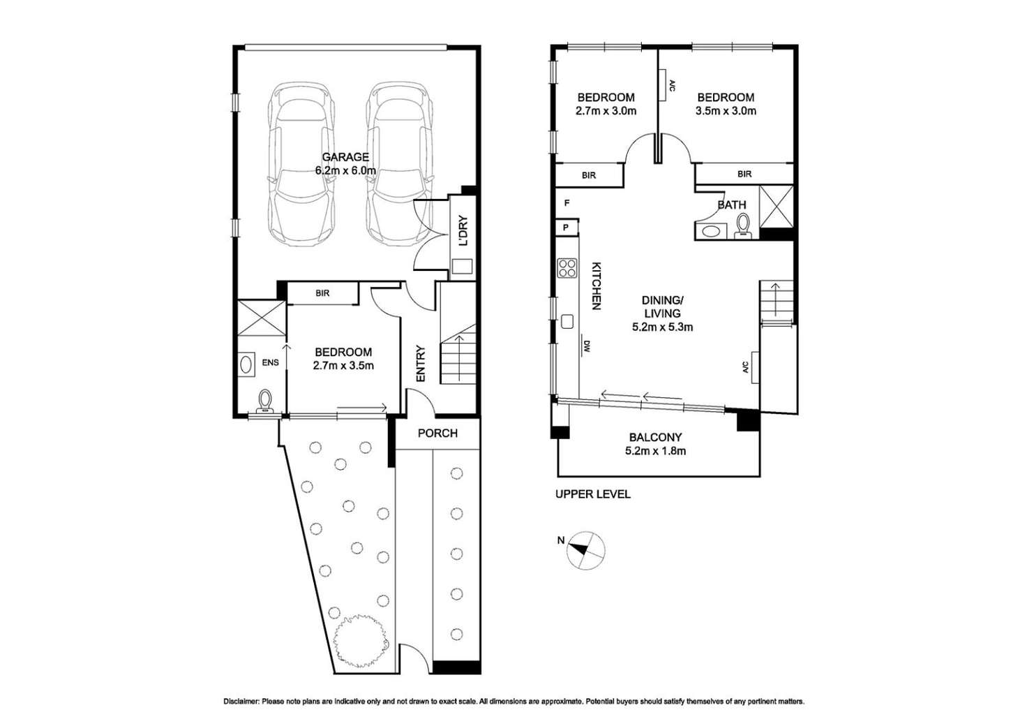 Floorplan of Homely townhouse listing, 3/36 Jean Street, Cheltenham VIC 3192