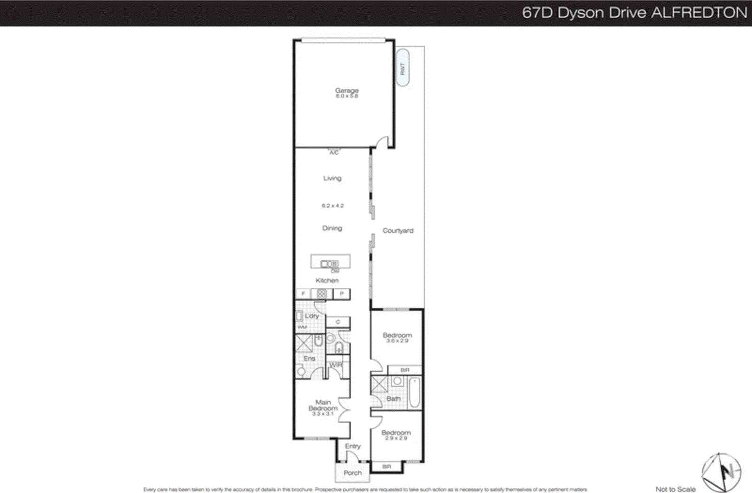 Floorplan of Homely house listing, 67D Dyson Drive, Alfredton VIC 3350