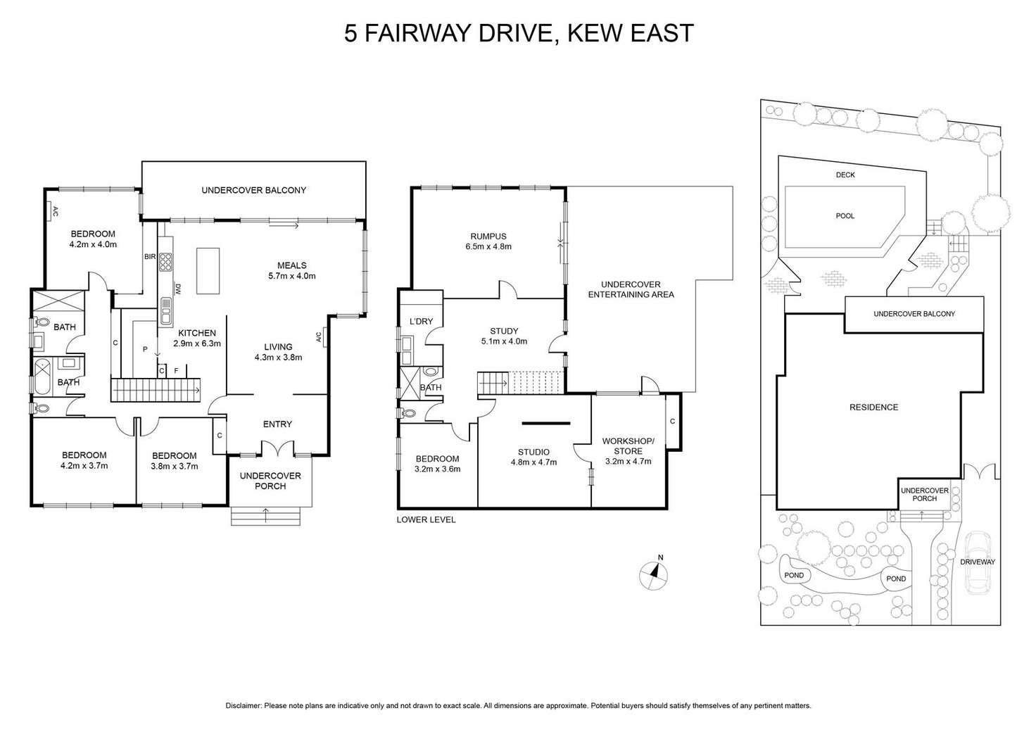 Floorplan of Homely house listing, 5 Fairway Drive, Kew East VIC 3102