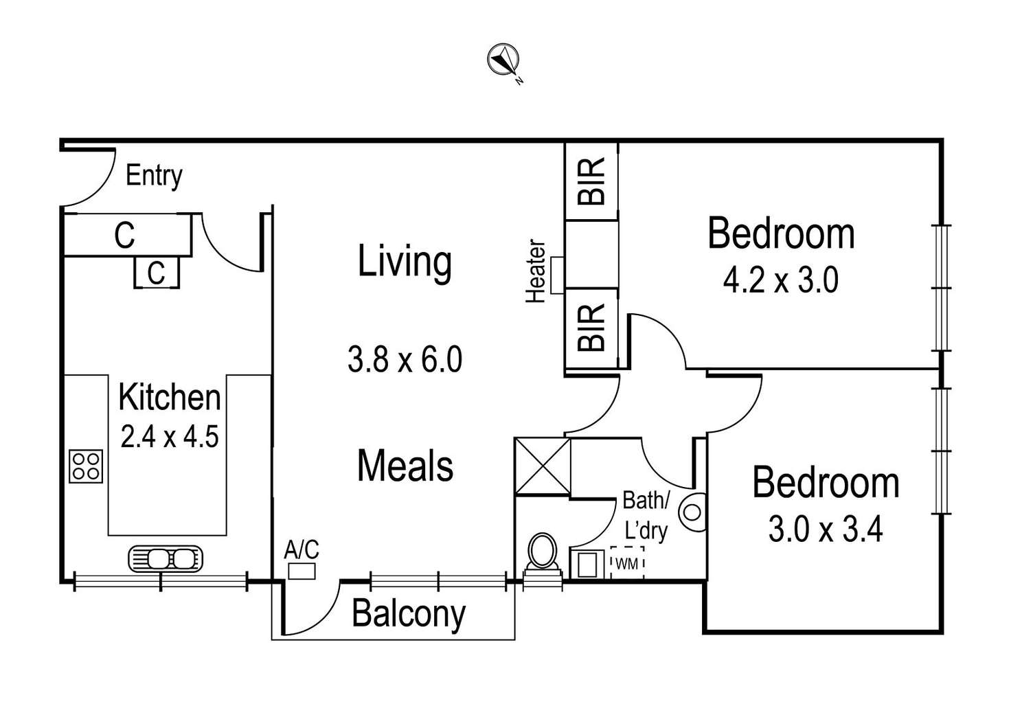 Floorplan of Homely apartment listing, 7/125 Locksley Road, Ivanhoe VIC 3079