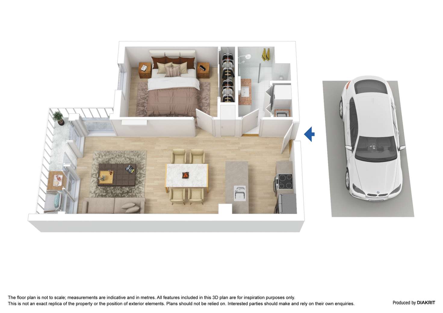 Floorplan of Homely apartment listing, 902/148 Wells Street, South Melbourne VIC 3205