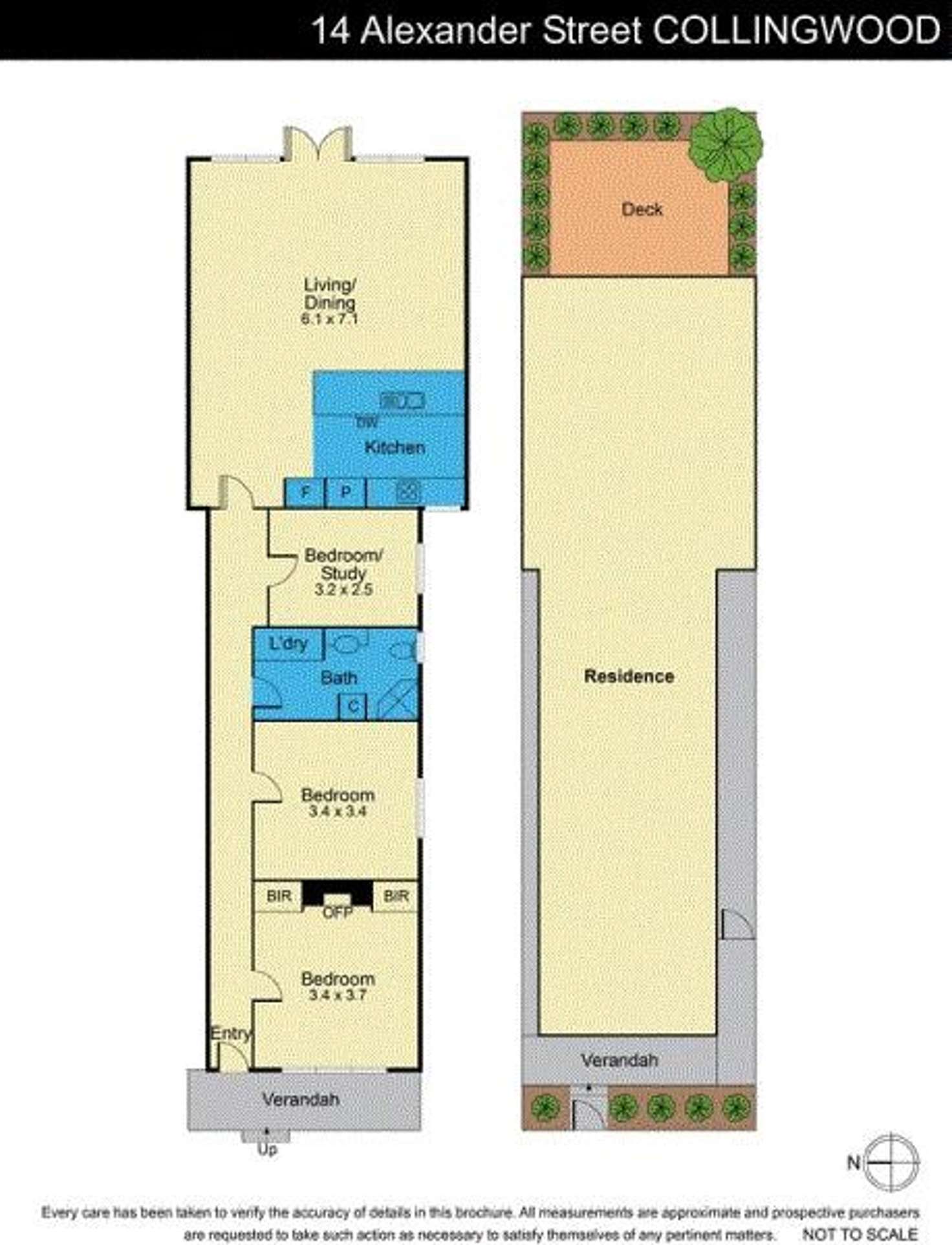 Floorplan of Homely house listing, 14 Alexander Street, Collingwood VIC 3066
