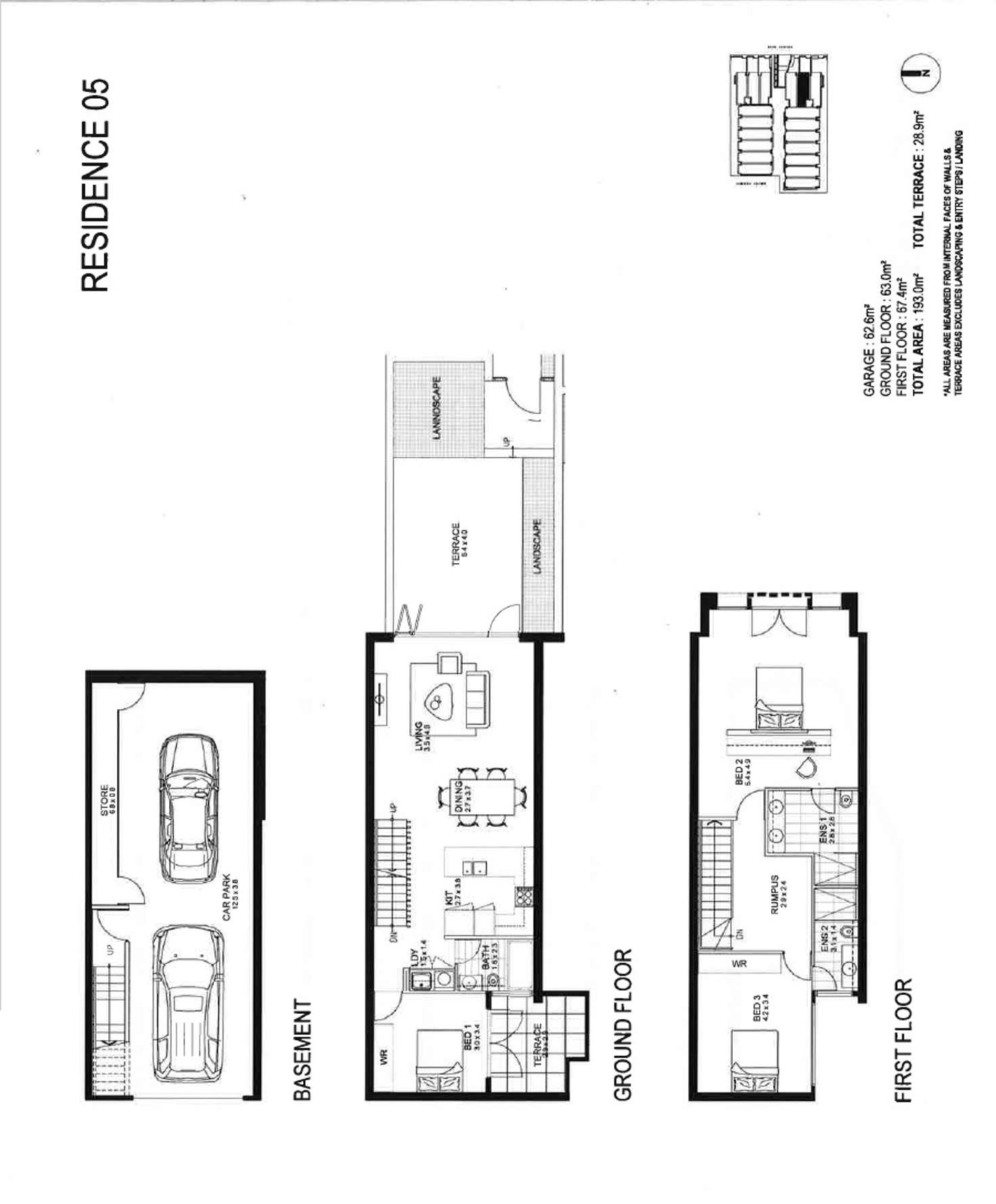 Floorplan of Homely townhouse listing, 5/456 Barkers Road, Hawthorn East VIC 3123