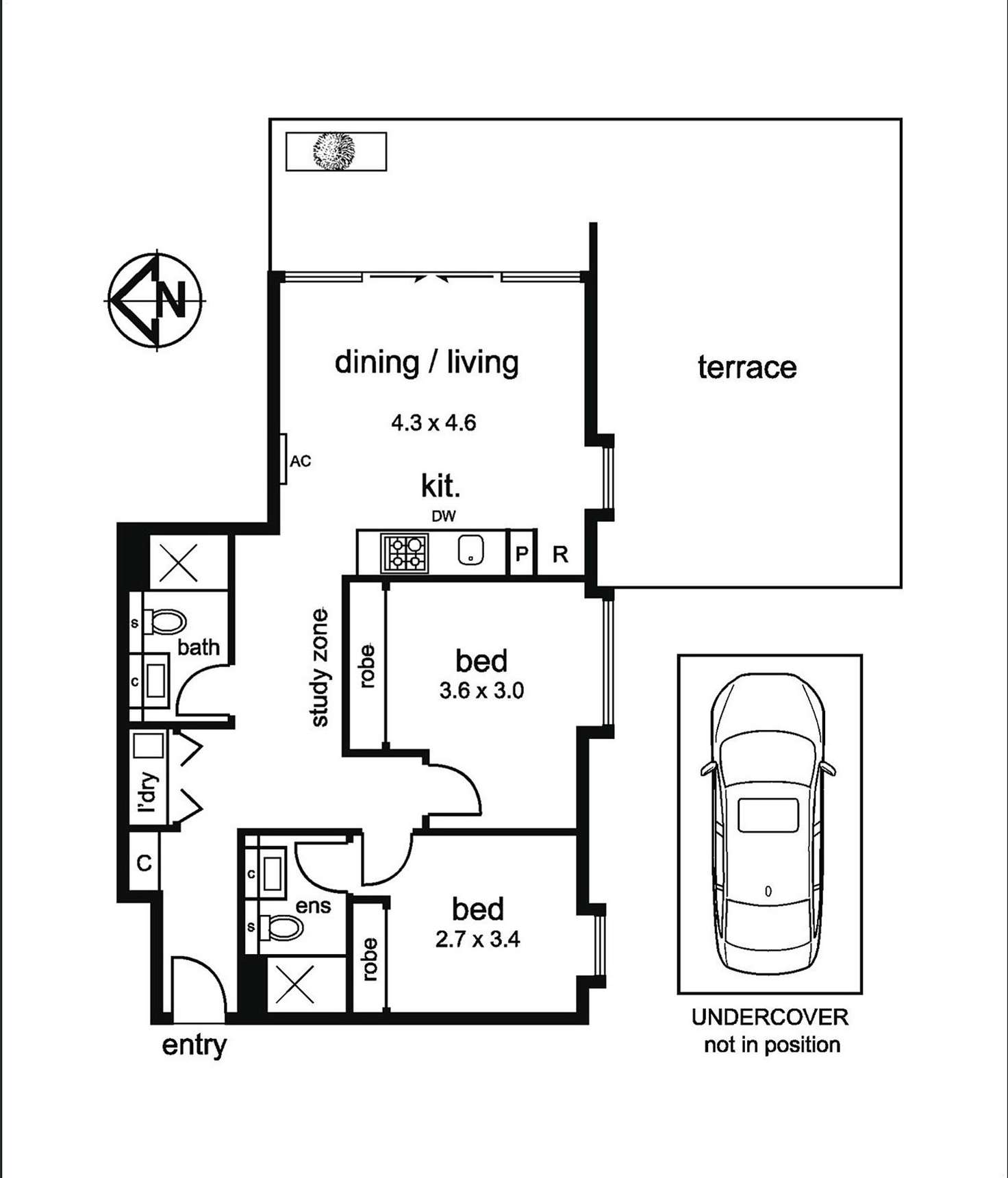 Floorplan of Homely apartment listing, 312/470 Smith Street, Collingwood VIC 3066