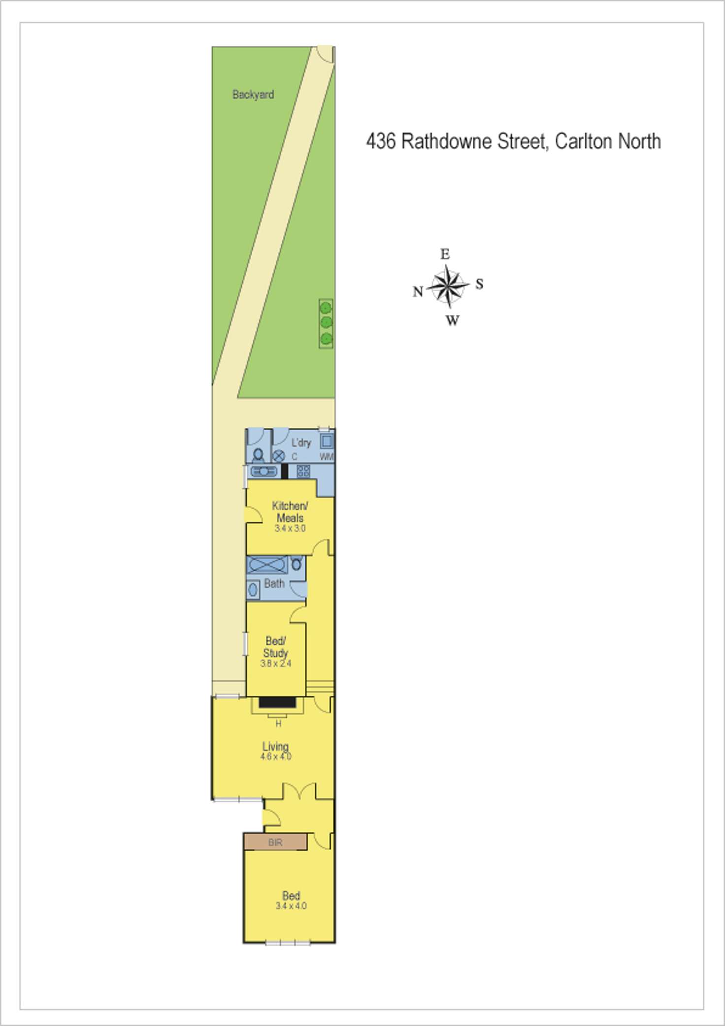 Floorplan of Homely house listing, 436 Rathdowne Street, Carlton North VIC 3054